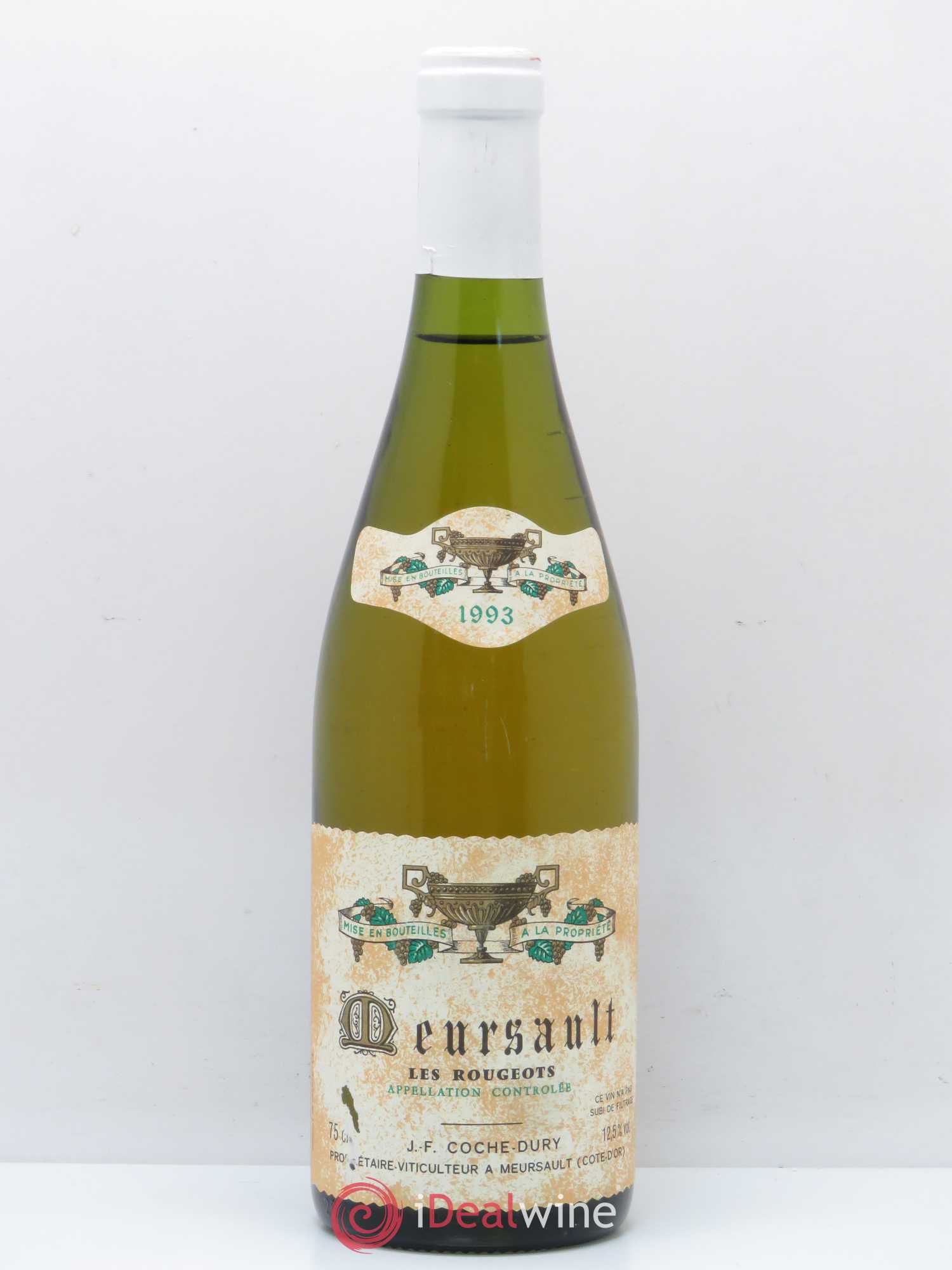 Meursault Les Rougeots Coche Dury (Domaine) 1993 - Lot de 1 bouteille - 0