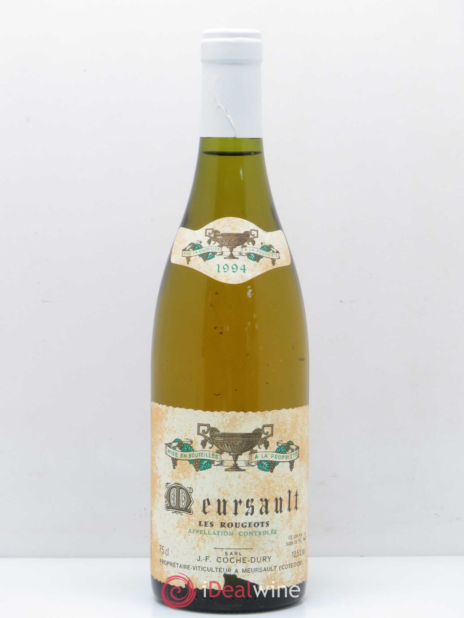 Meursault Les Rougeots Coche Dury (Domaine) 1994 - Lot de 1 bouteille - 0