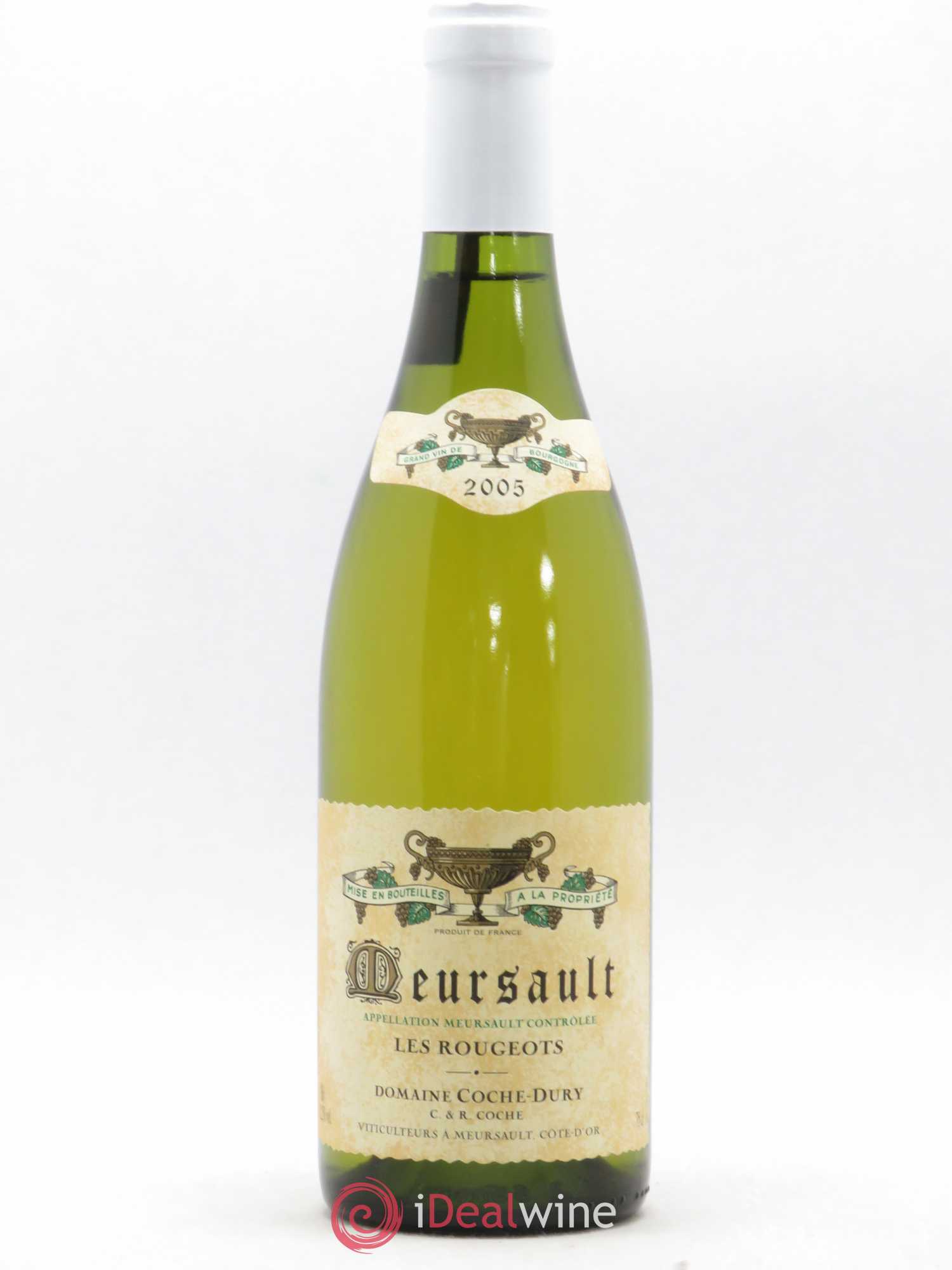 Meursault Les Rougeots Coche Dury (Domaine) 2005 - Lot de 1 bouteille - 0