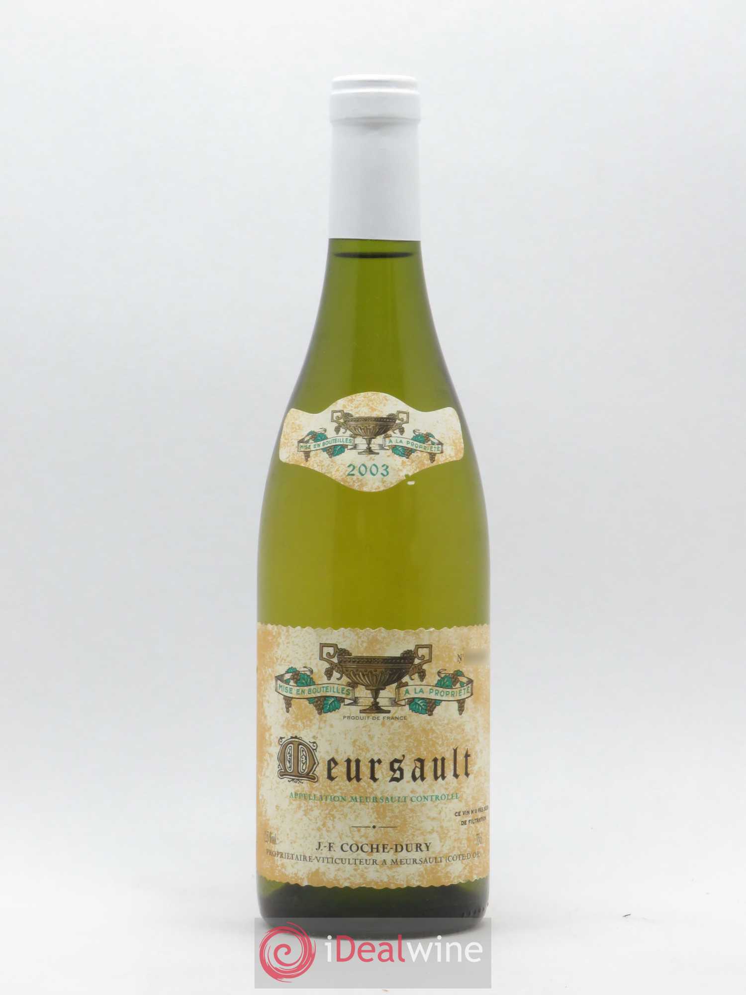 Meursault Coche Dury (Domaine) 2003 - Lot de 1 bouteille - 0