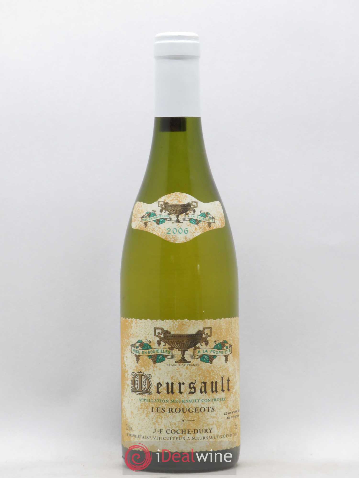 Meursault Les Rougeots Coche Dury (Domaine) 2006 - Lot de 1 bouteille - 0