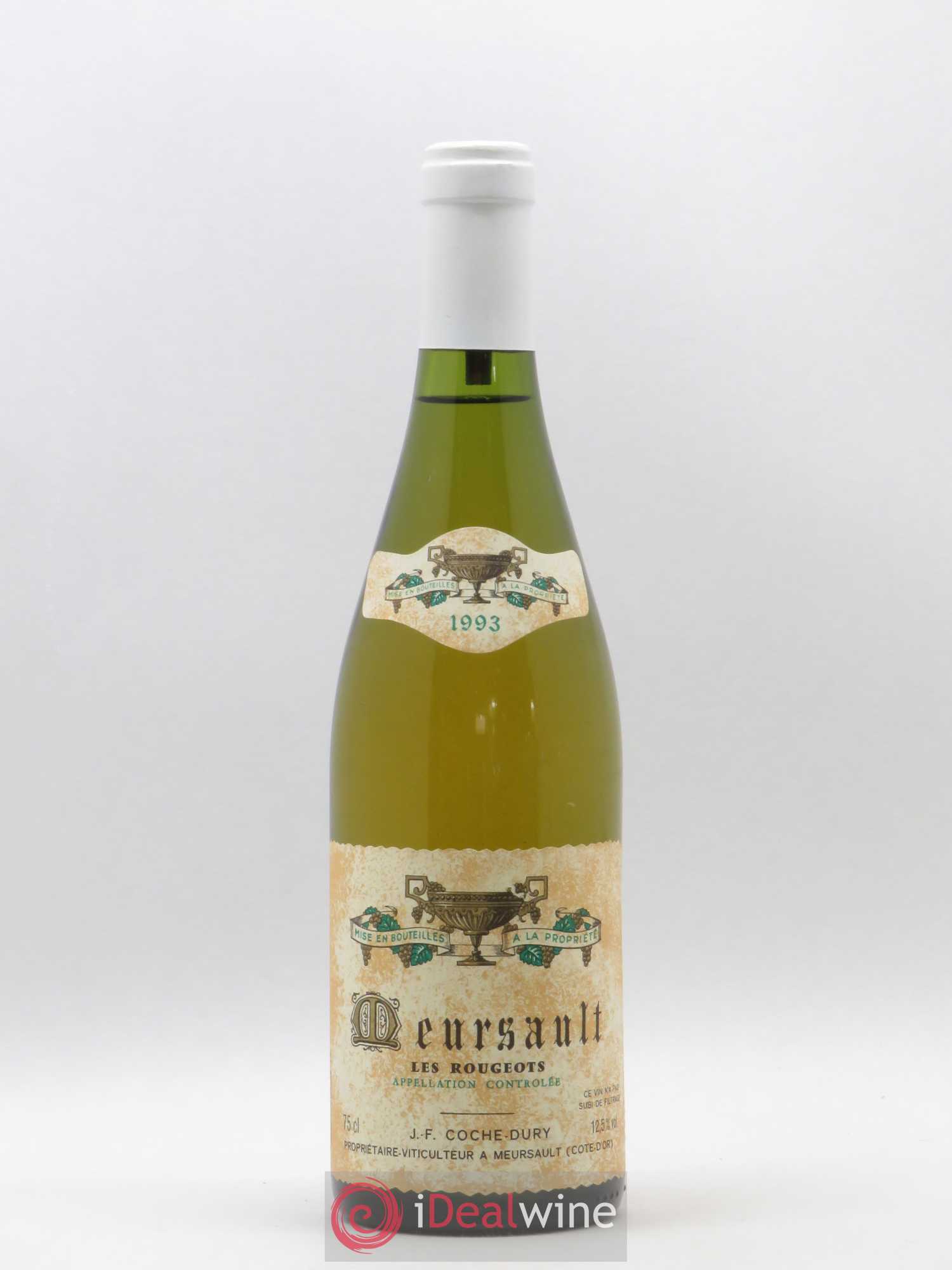 Meursault Les Rougeots Coche Dury (Domaine) 1993 - Lot de 1 bouteille - 0