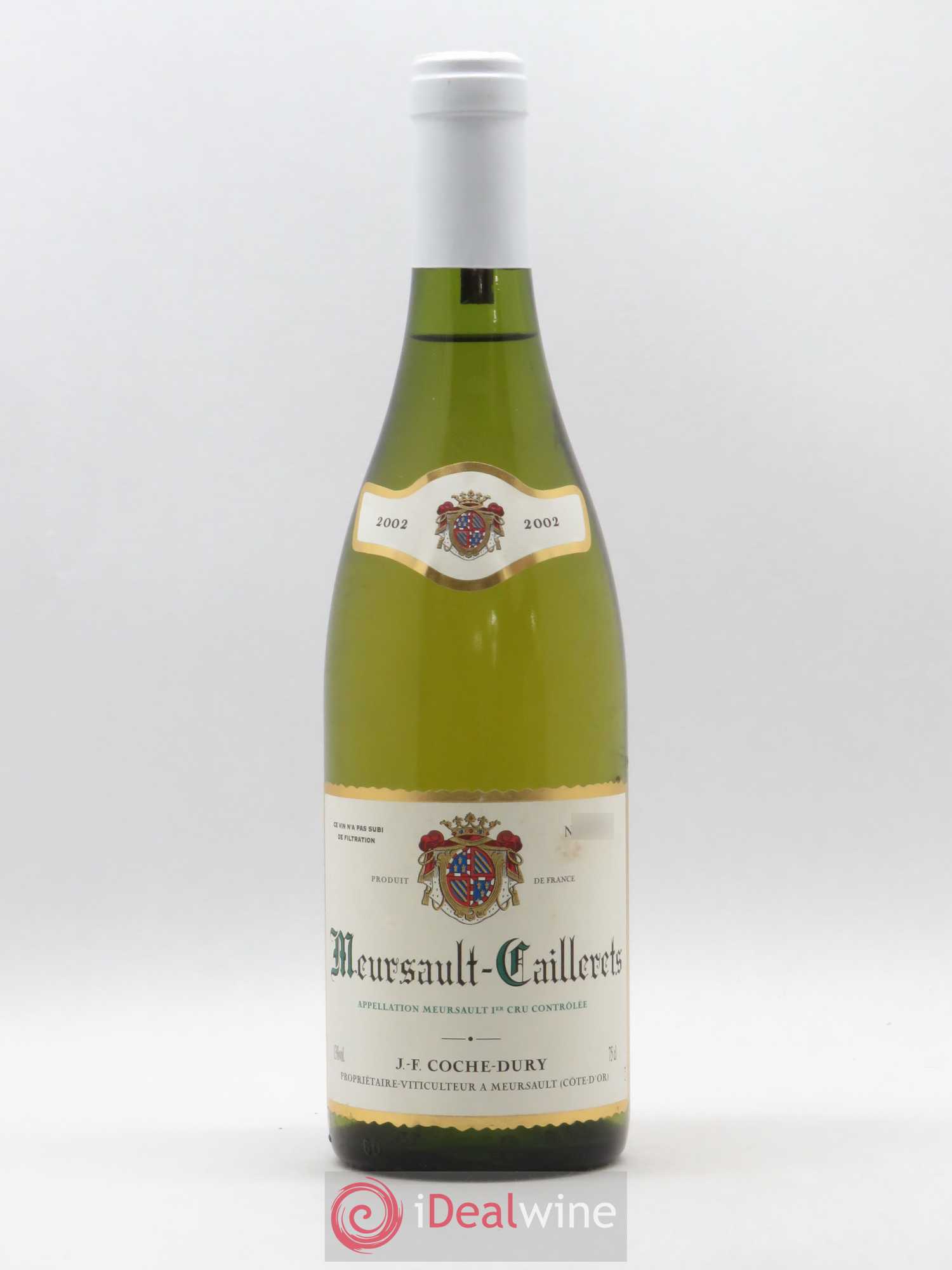 Meursault 1er Cru Caillerets Coche Dury (Domaine) 2002 - Lot de 1 bouteille - 0