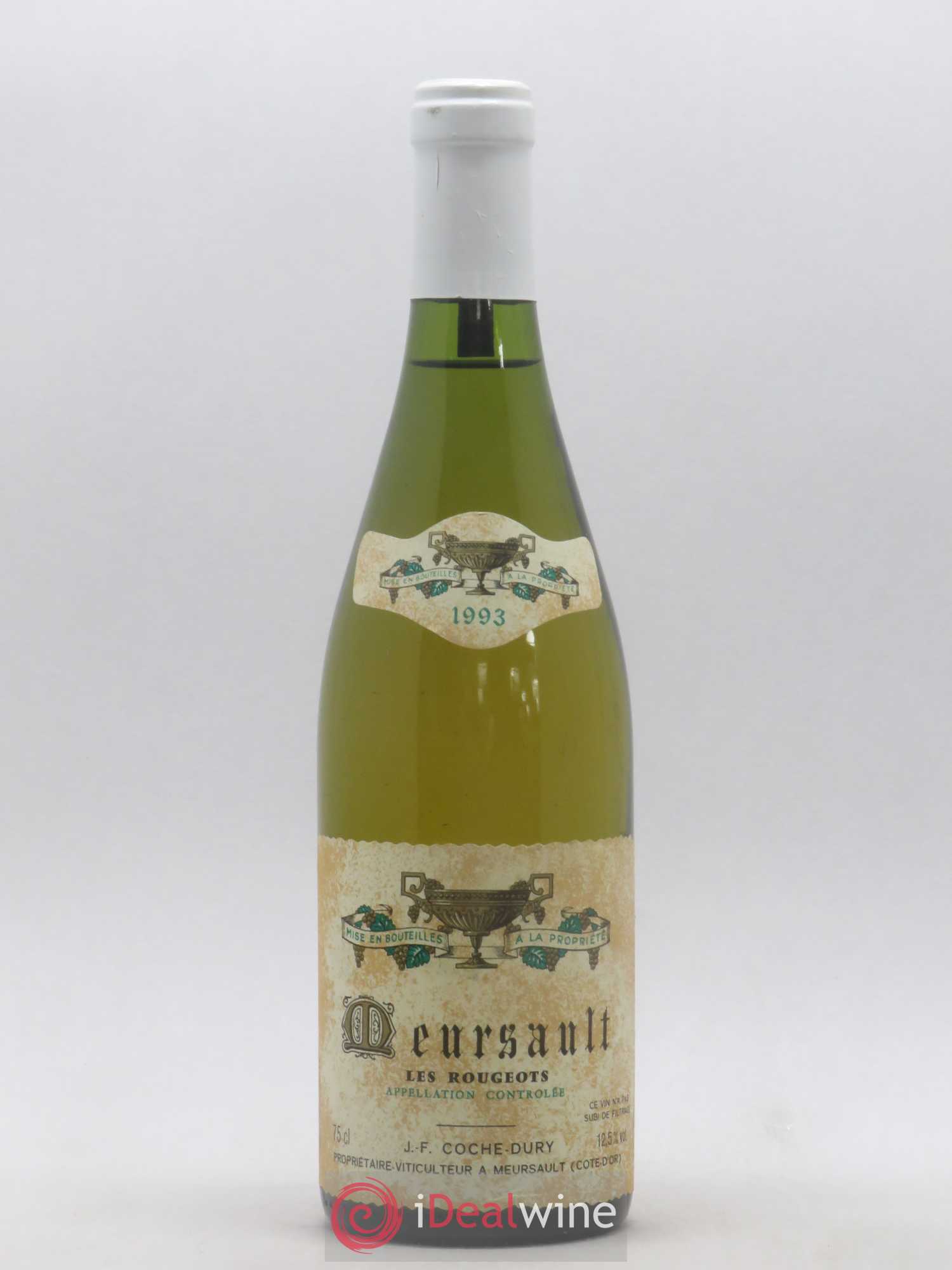 Meursault Les Rougeots Coche Dury (Domaine) 1993 - Lot de 1 bouteille - 0