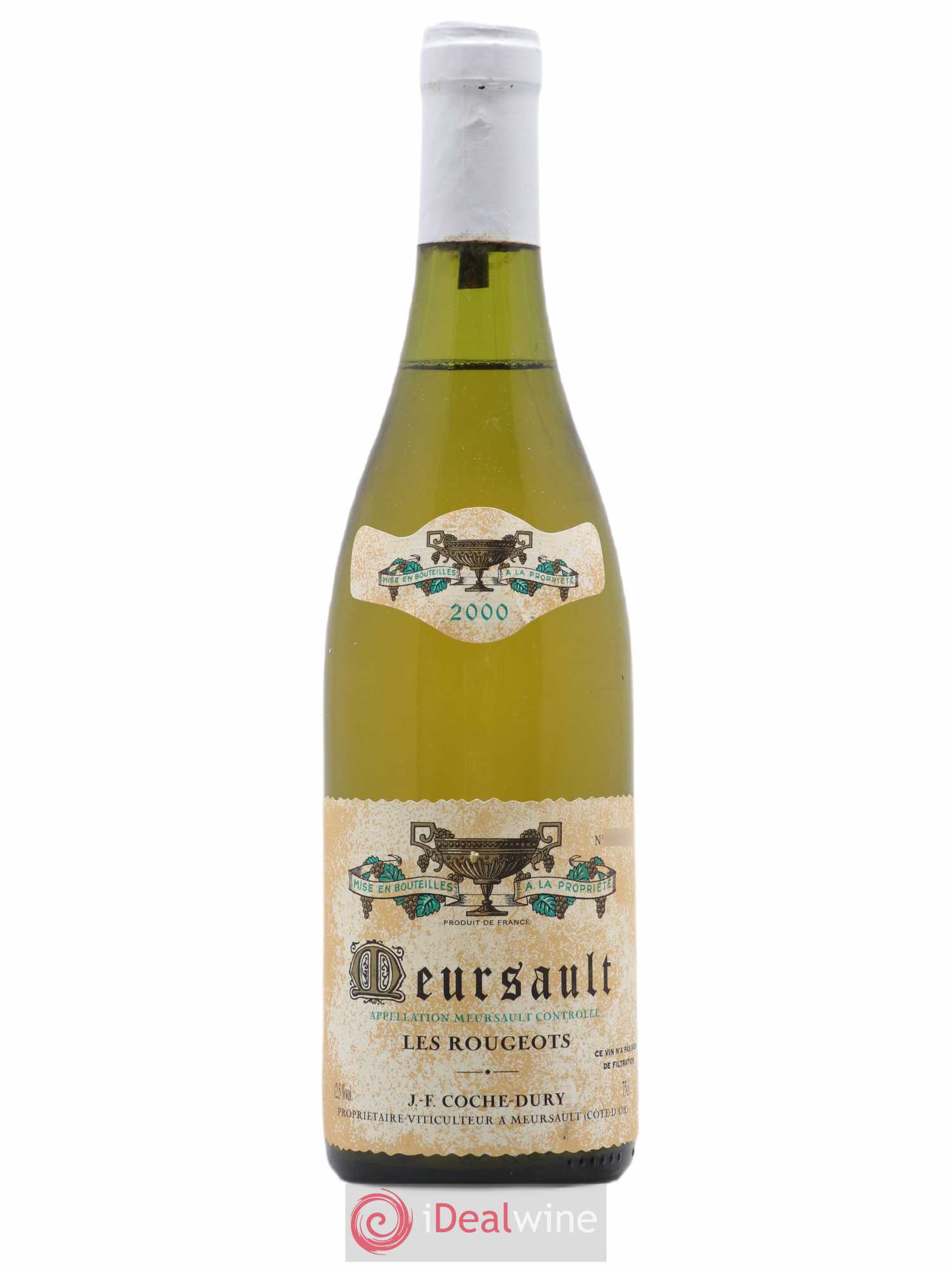Meursault Les Rougeots Coche Dury (Domaine) 2000 - Lot de 1 bouteille - 0