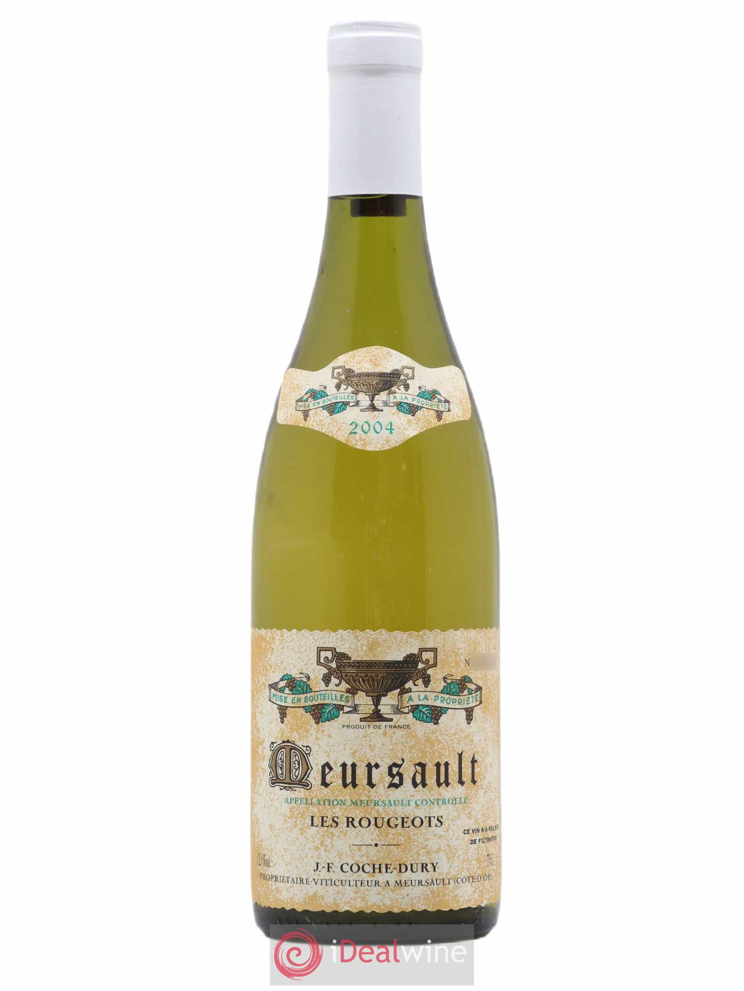 Meursault Les Rougeots Coche Dury (Domaine) 2004 - Lot de 1 bouteille - 0