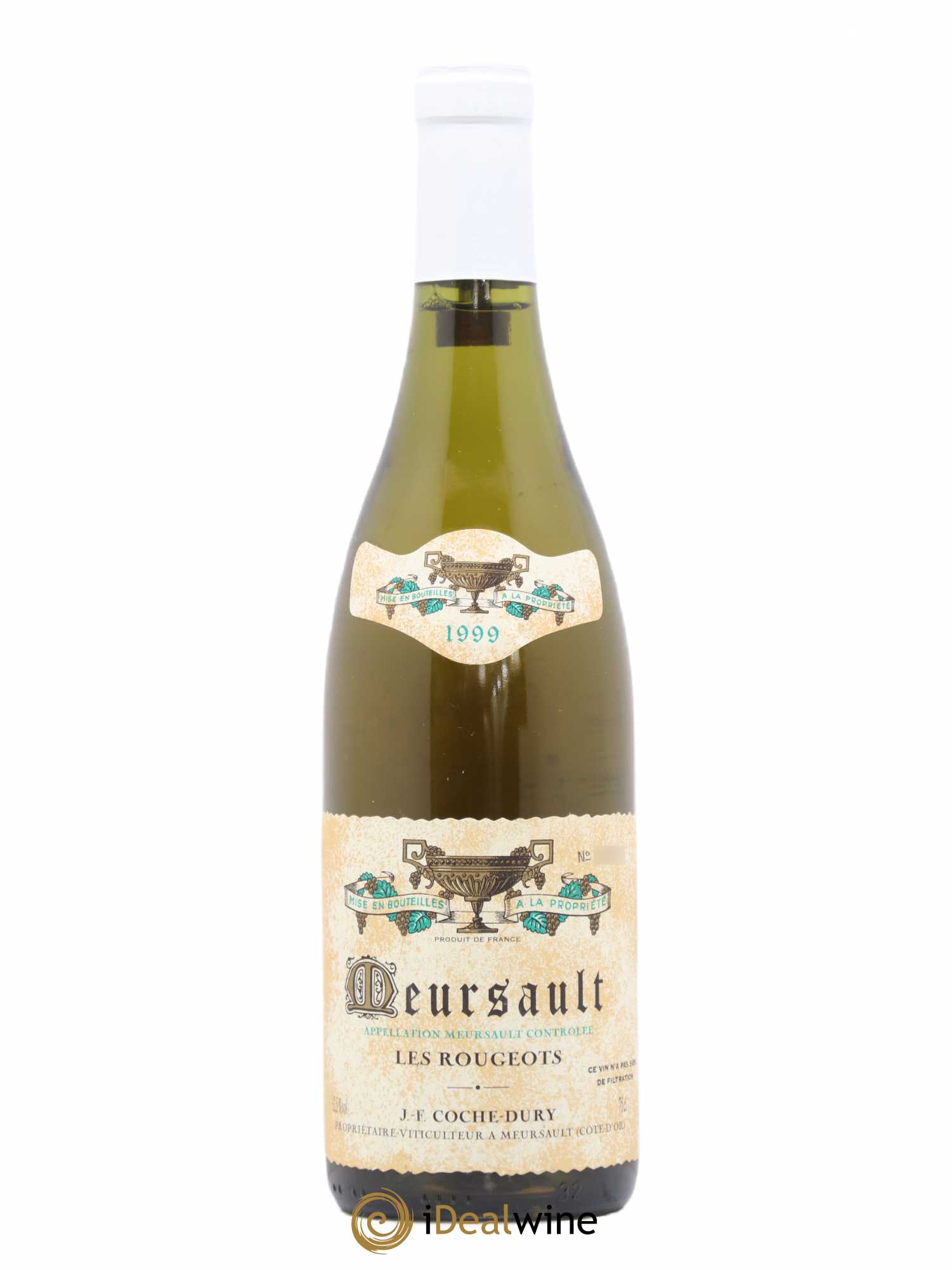 Meursault Les Rougeots Coche Dury (Domaine) 1999 - Lot de 1 bouteille - 0