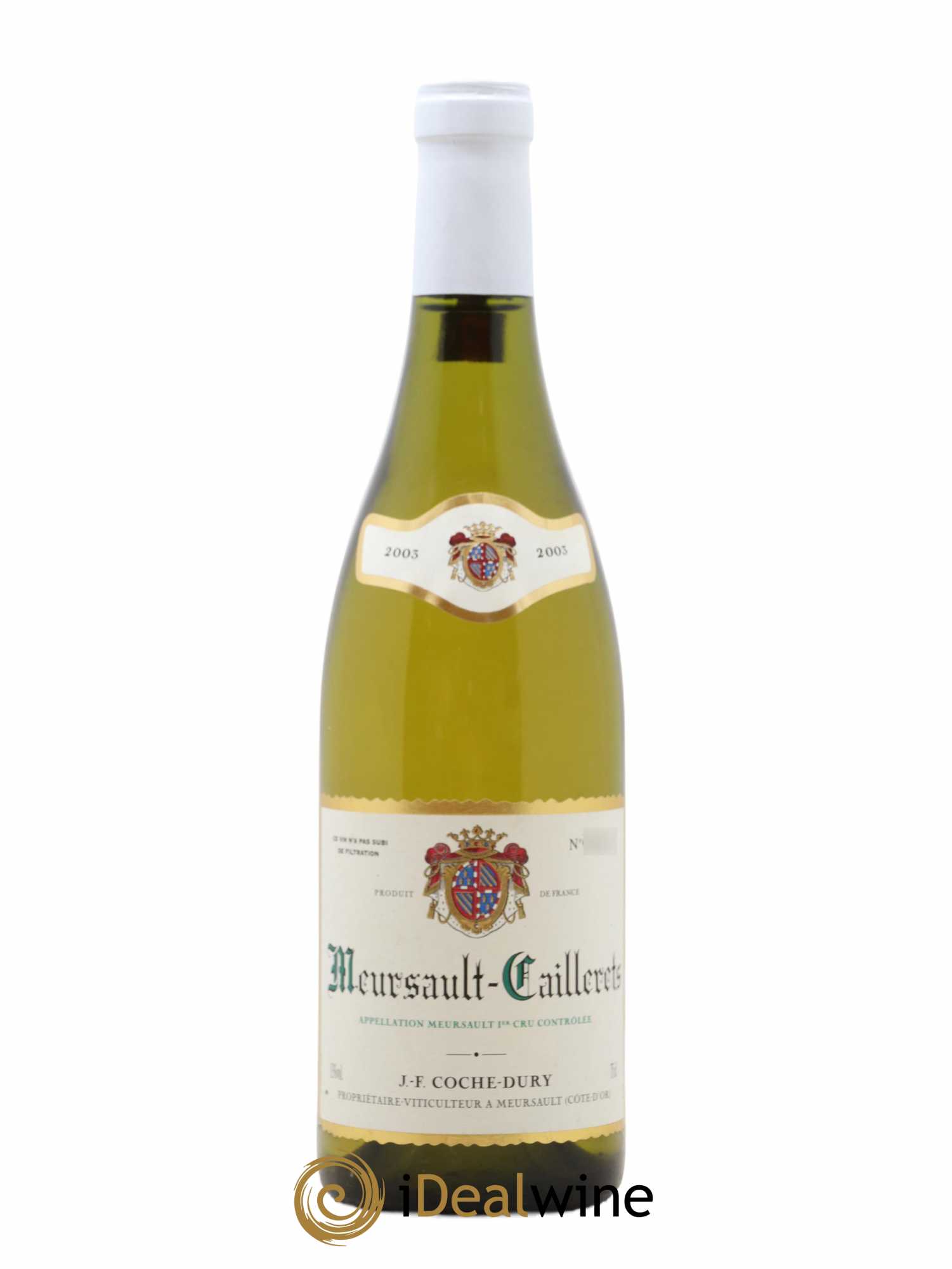 Meursault 1er Cru Caillerets Coche Dury (Domaine) 2003 - Lot de 1 bouteille - 0