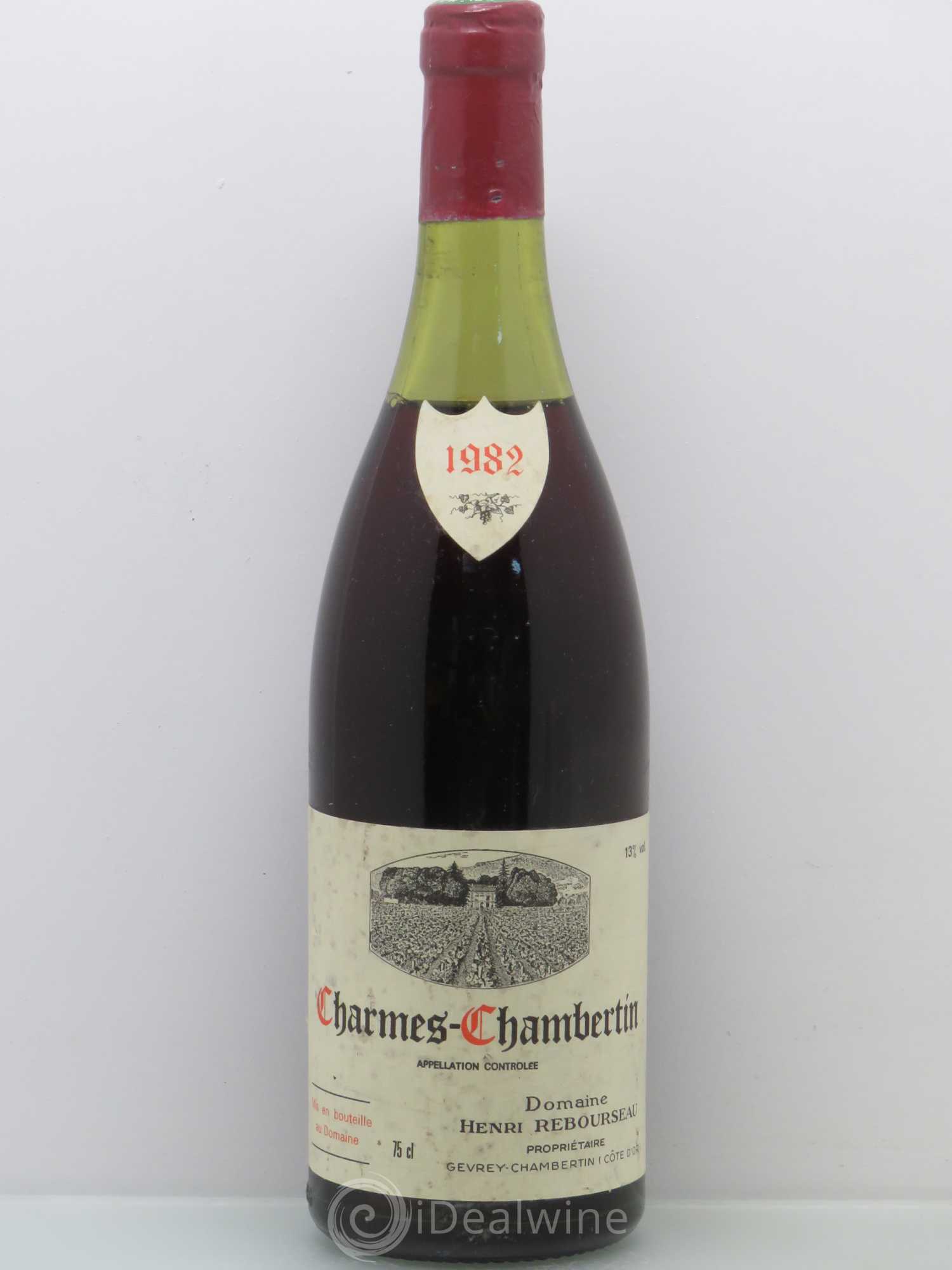 Charmes-Chambertin Grand Cru Henri Rebourseau 1982 - Lot de 1 bouteille - 0