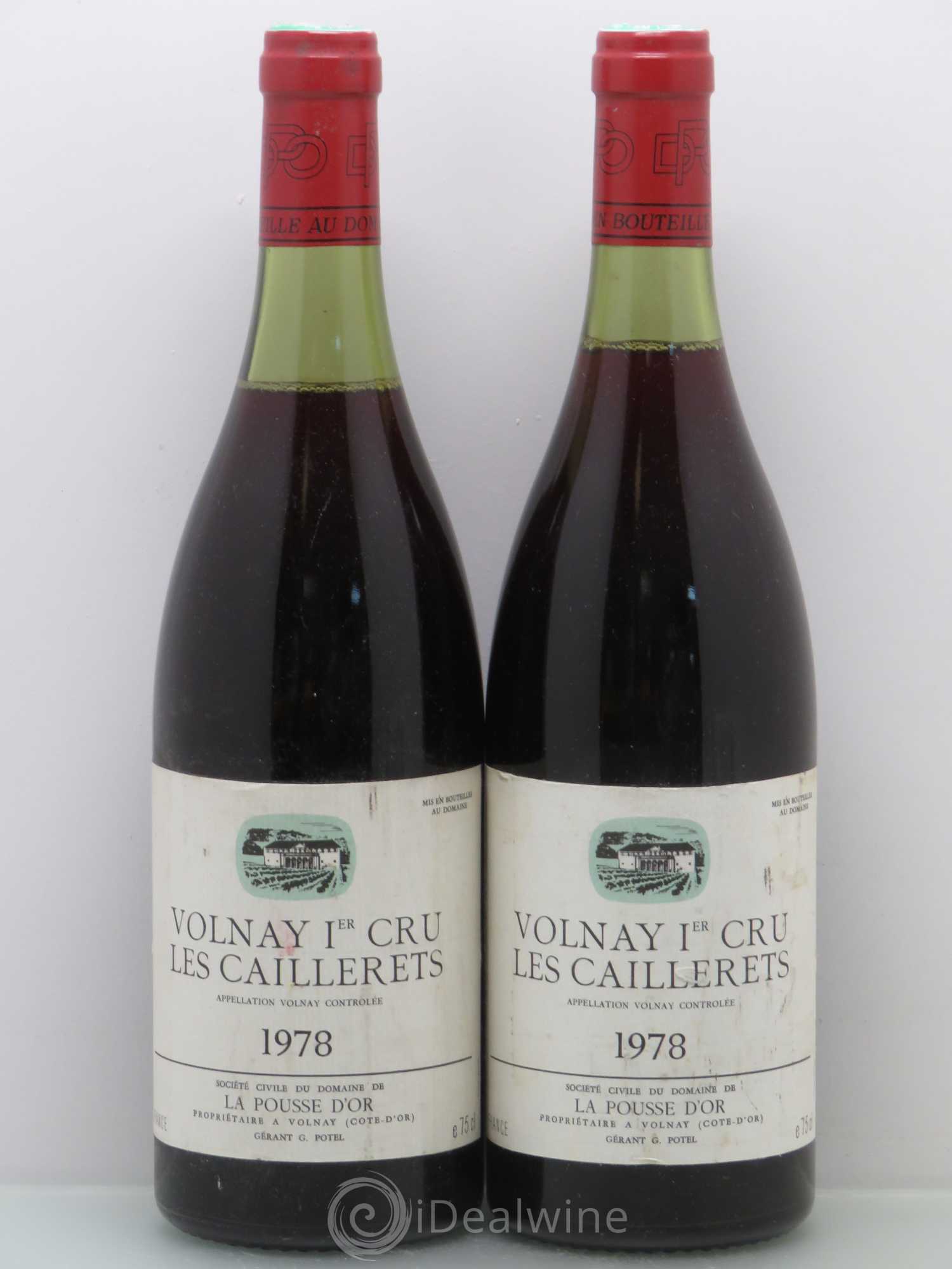 Volnay 1er Cru Les Caillerets La Pousse d'Or (Domaine de) 1978 - Lot de 2 bouteilles - 0