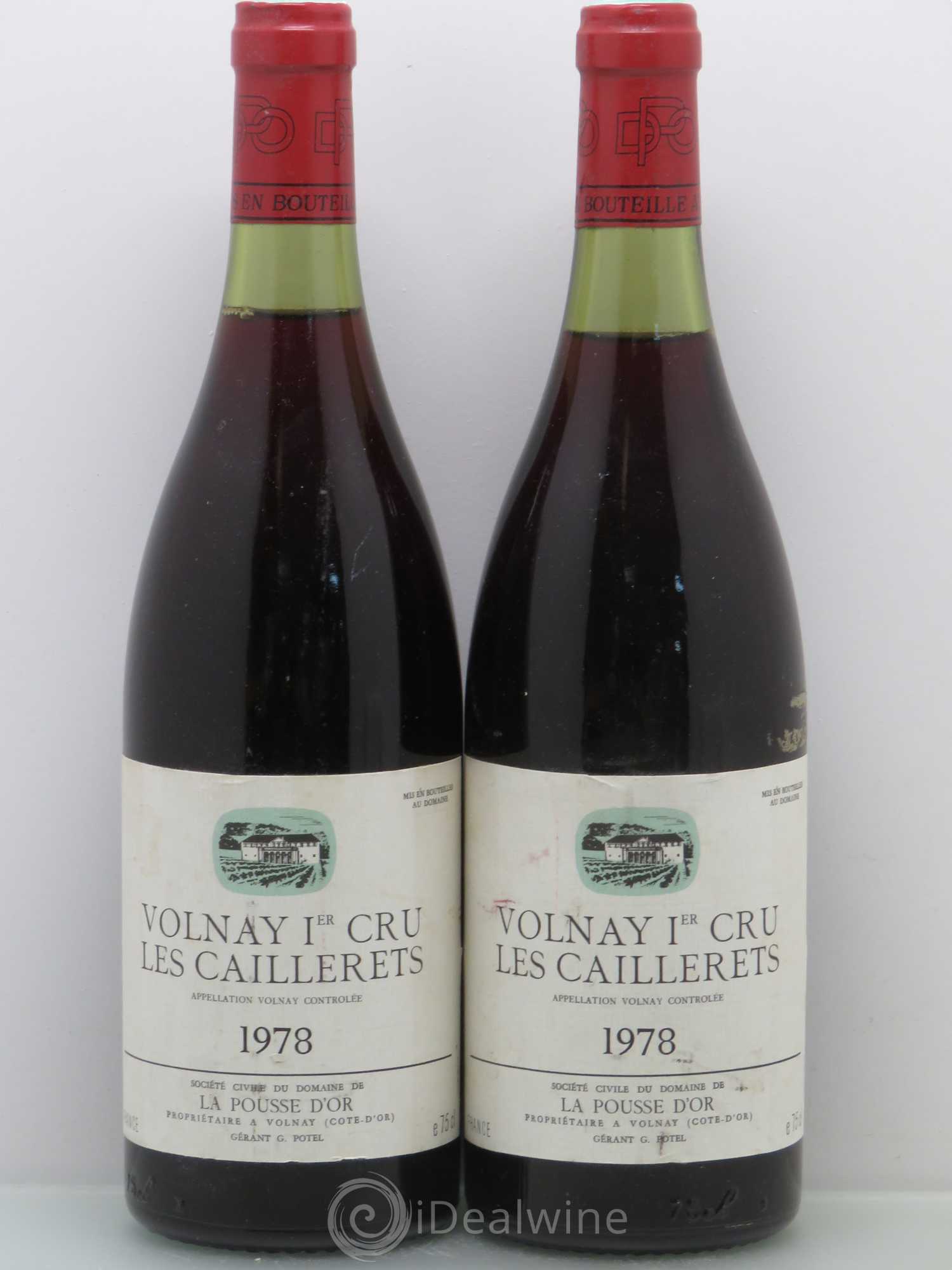 Volnay 1er Cru Les Caillerets La Pousse d'Or (Domaine de) 1978 - Lot de 2 bouteilles - 0