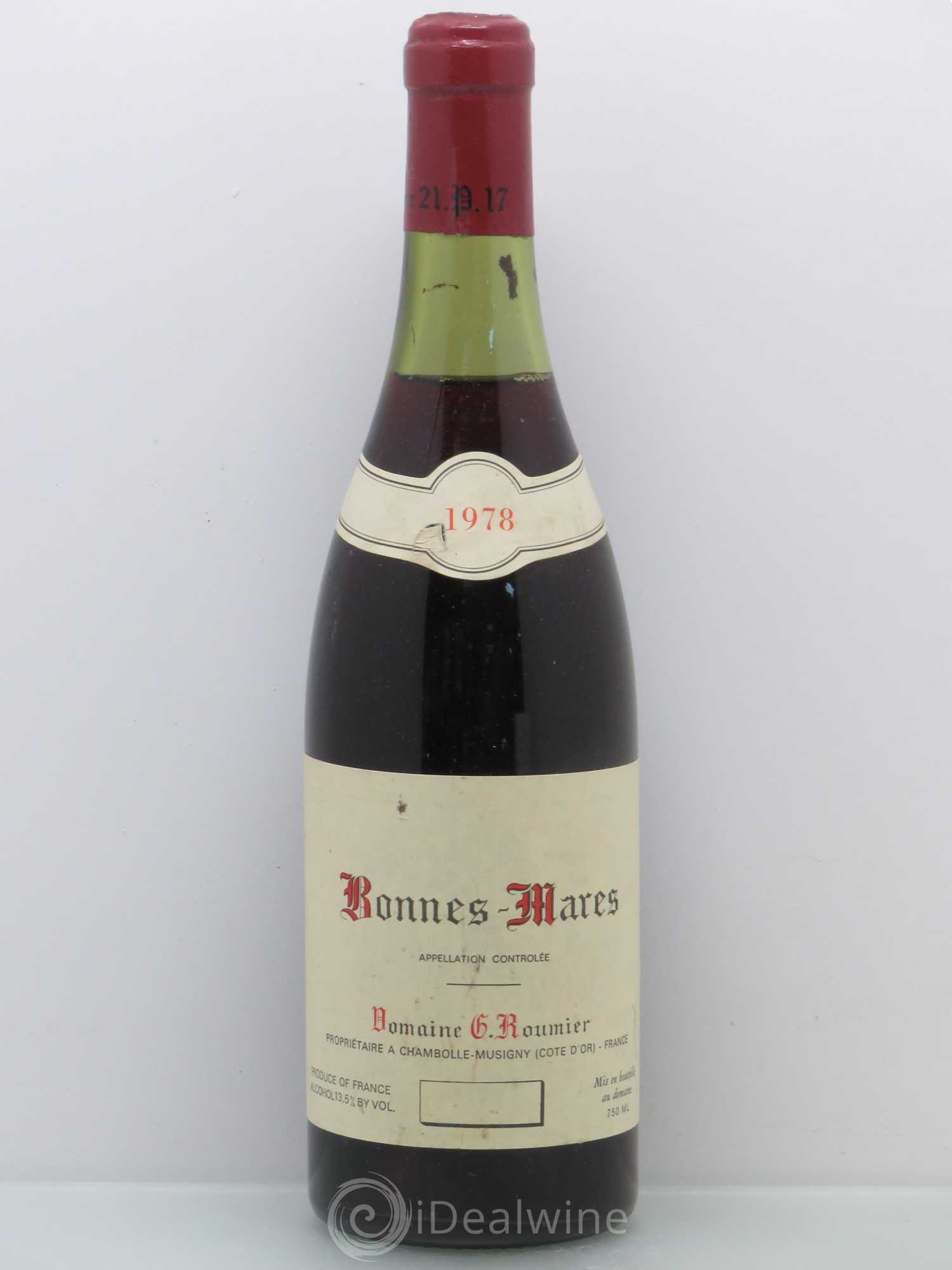 Bonnes-Mares Grand Cru Georges Roumier (Domaine) 1978 - Lot de 1 bouteille - 0