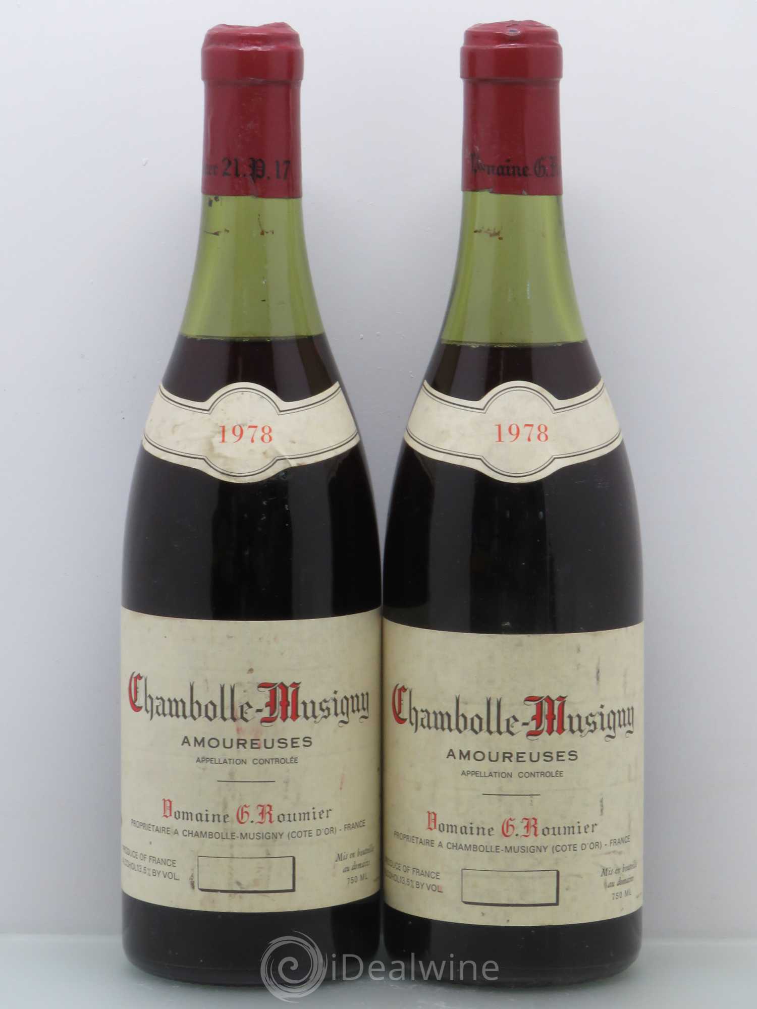 Chambolle-Musigny 1er Cru Les Amoureuses Georges Roumier (Domaine) 1978 - Lot de 2 bouteilles - 0