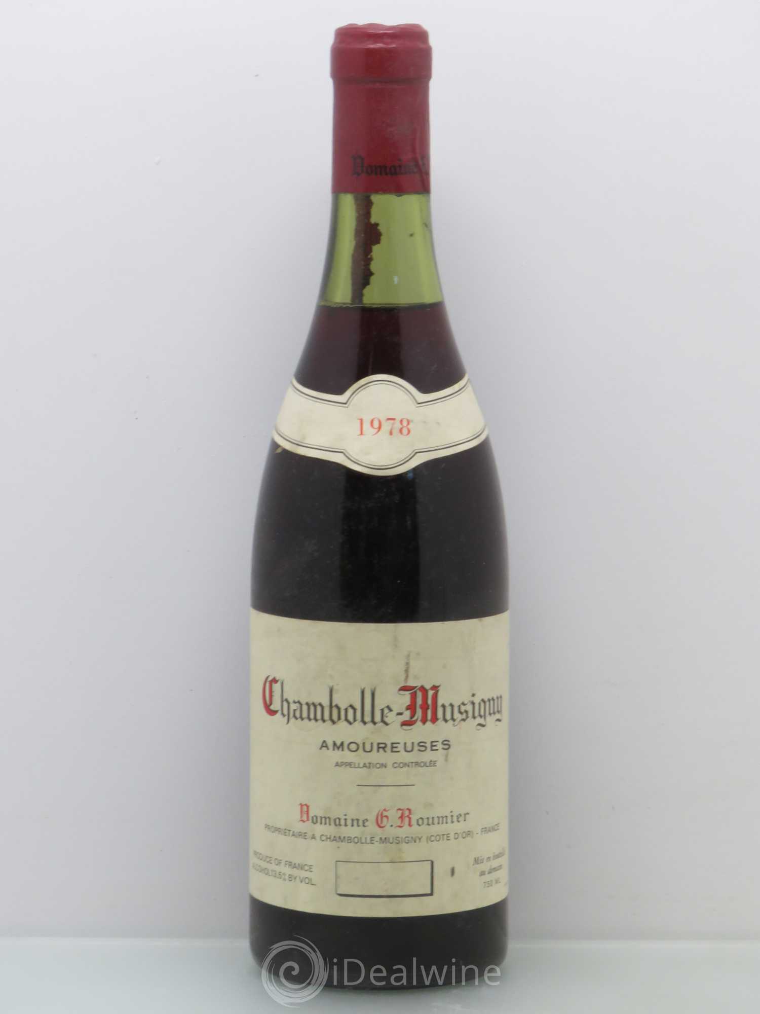 Chambolle-Musigny 1er Cru Les Amoureuses Georges Roumier (Domaine) 1978 - Lot de 1 bouteille - 0