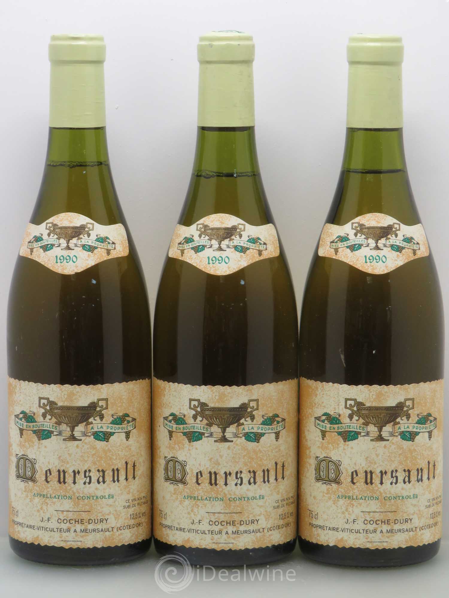 Meursault Coche Dury (Domaine) 1990 - Lot de 3 bouteilles - 0