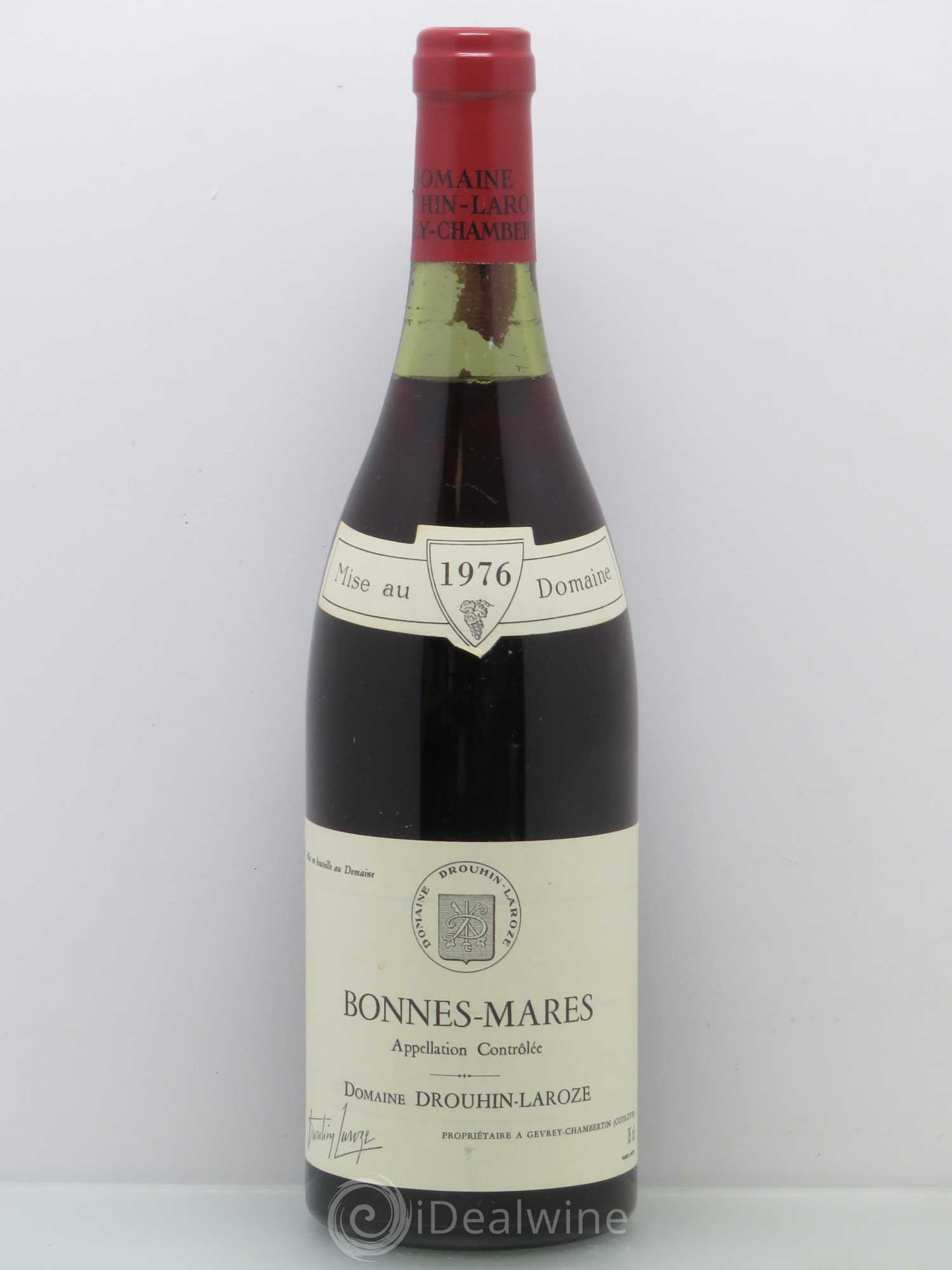 Bonnes-Mares Grand Cru Domaine Drouhin-Laroze 1976 - Lot de 1 bouteille - 0