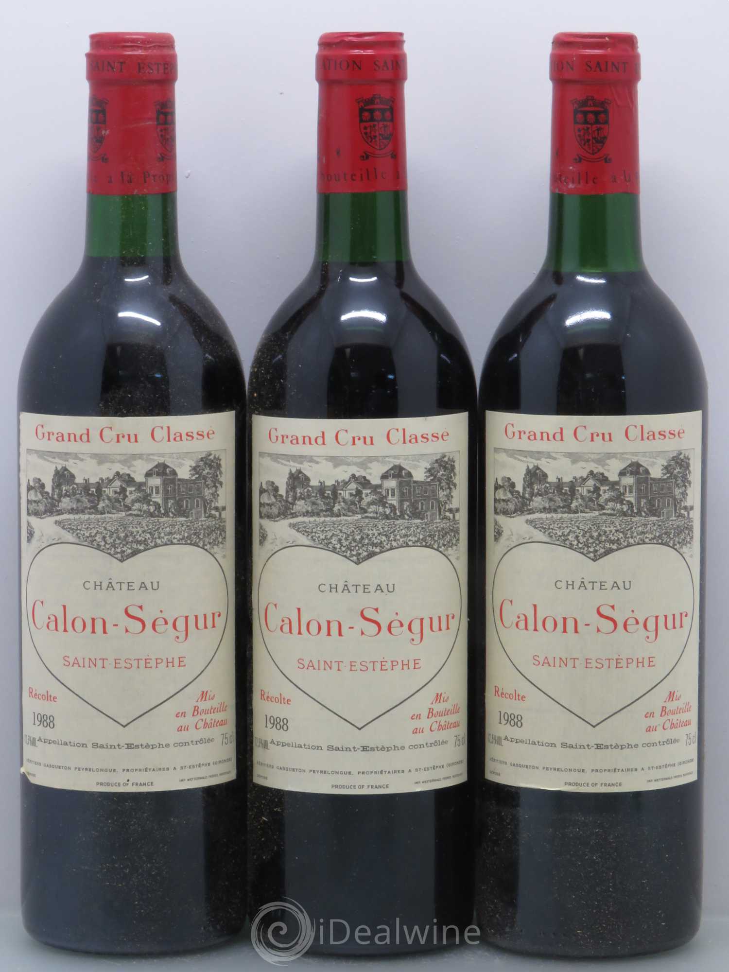 Château Calon Ségur 3ème Grand Cru Classé 1988 - Lot de 12 bouteilles - 1