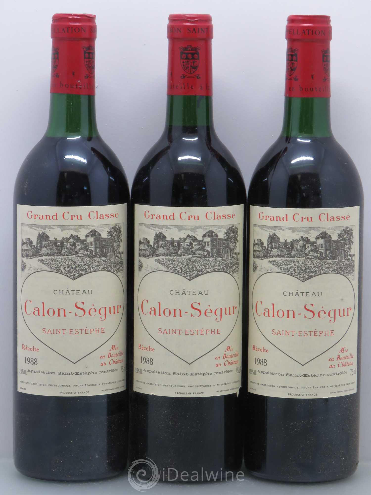 Château Calon Ségur 3ème Grand Cru Classé 1988 - Lot de 12 bouteilles - 3