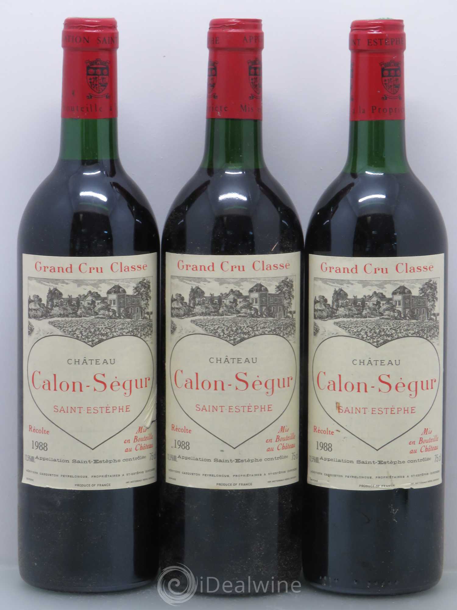 Château Calon Ségur 3ème Grand Cru Classé 1988 - Lot de 12 bouteilles - 4