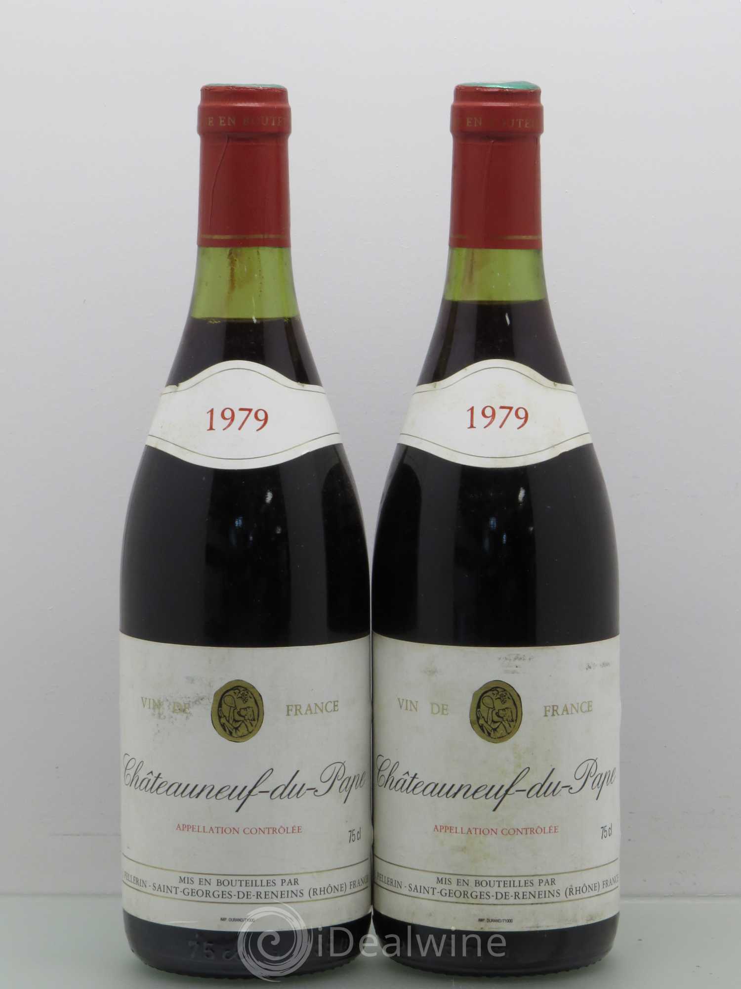 Châteauneuf-du-Pape J. Pellerin (sans prix de réserve) 1979 - Posten von 2 Flaschen - 0
