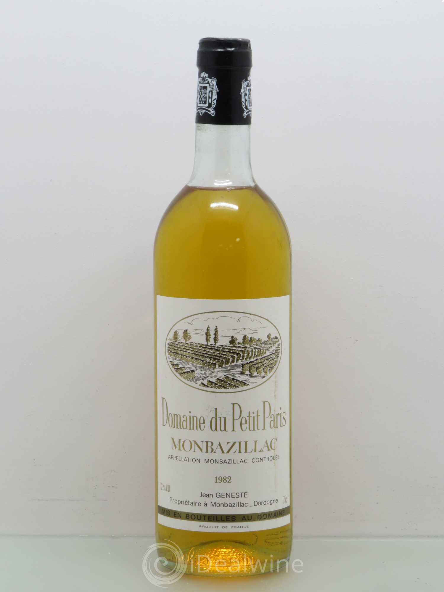 Monbazillac Domaine du Petit Paris 1982 - Posten von 1 Flasche - 0