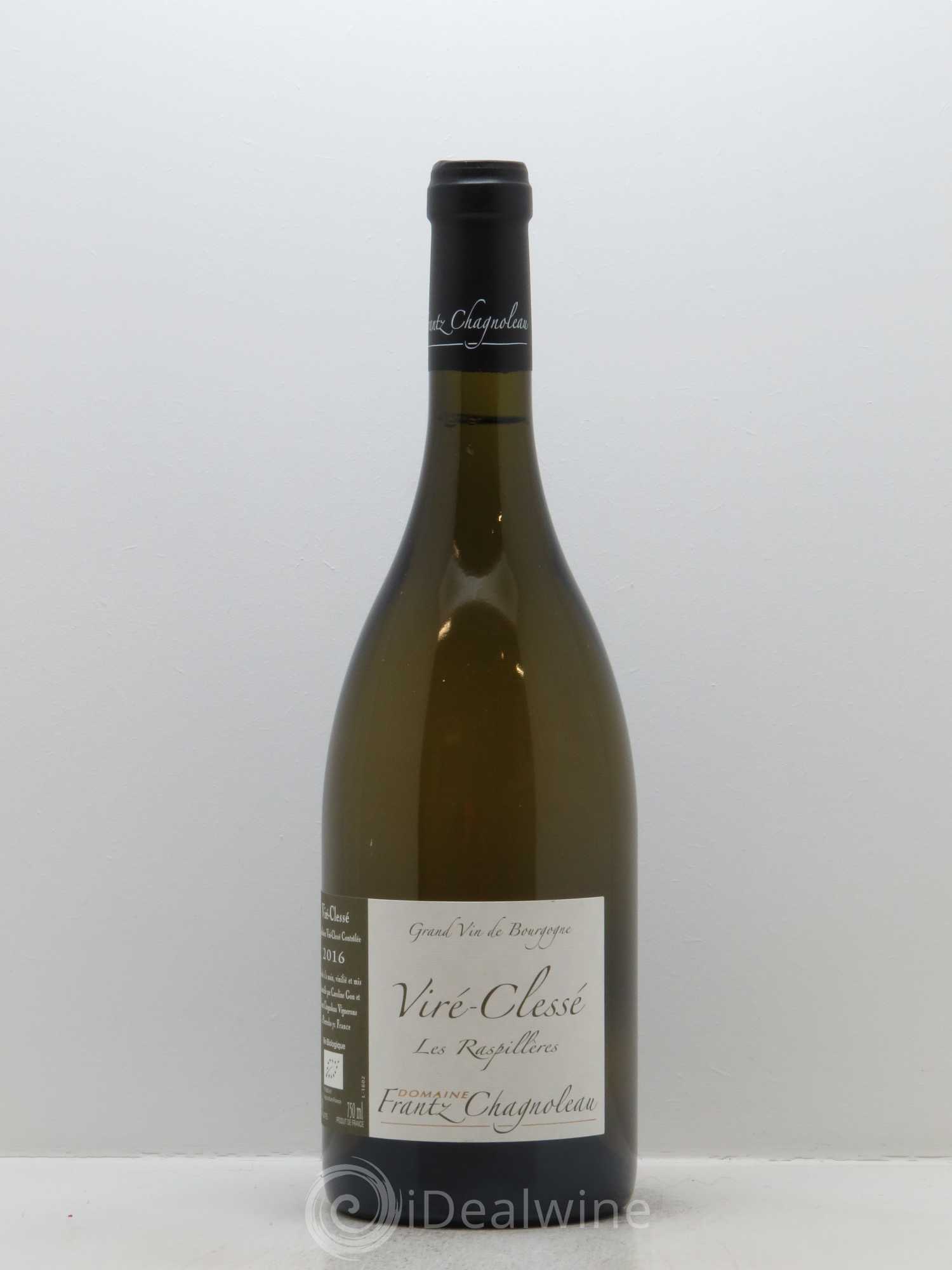 Viré-Clessé Les Raspillères Frantz Chagnoleau (Domaine) 2016 - Lot de 1 bouteille - 0