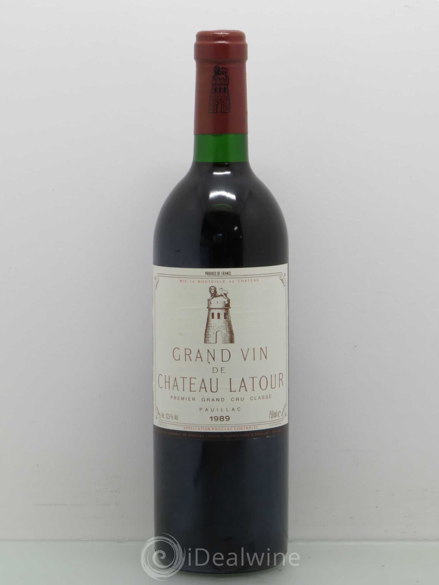 Château Latour 1er Grand Cru Classé 1989 - Lot de 1 bouteille - 0