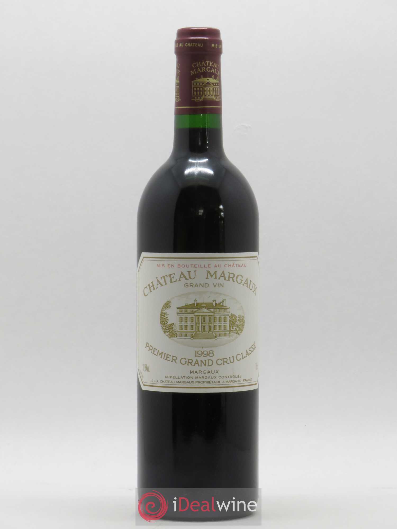 Château Margaux 1er Grand Cru Classé 1998 - Lot de 1 bouteille - 0