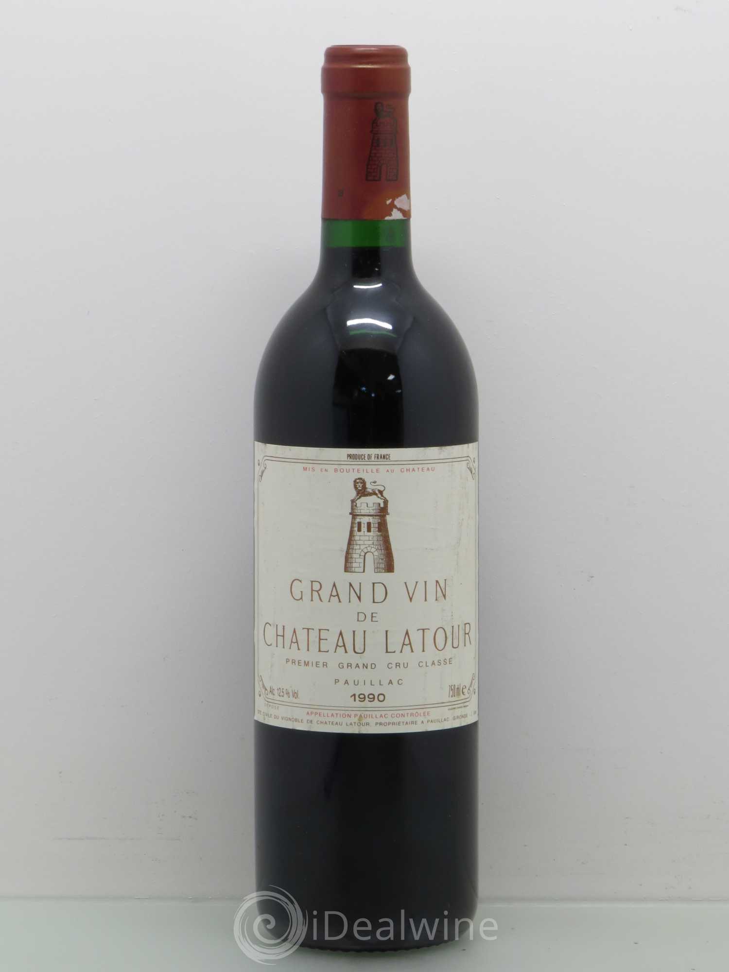 Château Latour 1er Grand Cru Classé 1990 - Lot de 1 bouteille - 0