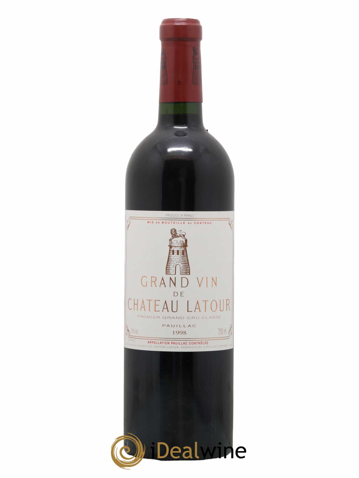 Château Latour 1er Grand Cru Classé 1998 - Lot de 1 bouteille - 0