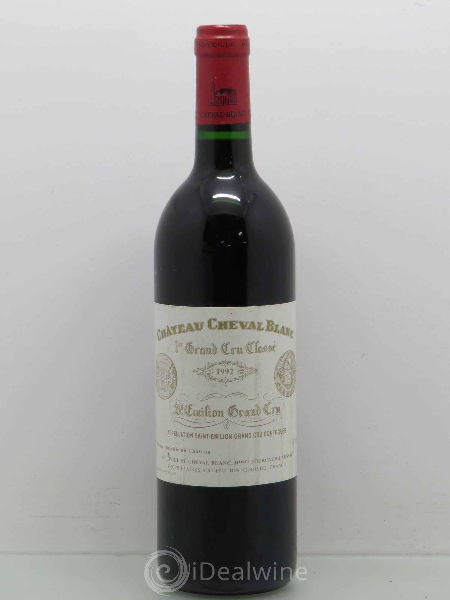 Château Cheval Blanc 1er Grand Cru Classé A 1992 - Lot de 1 bouteille - 0