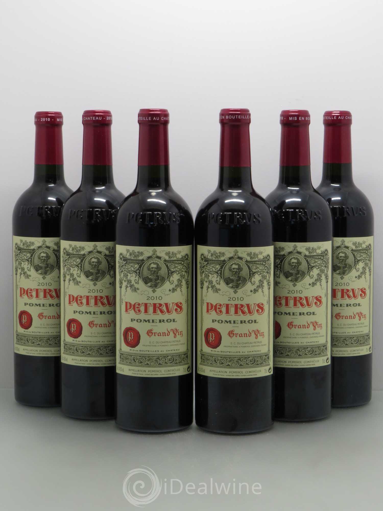 Petrus 2010 - Lot de 6 bouteilles - 0