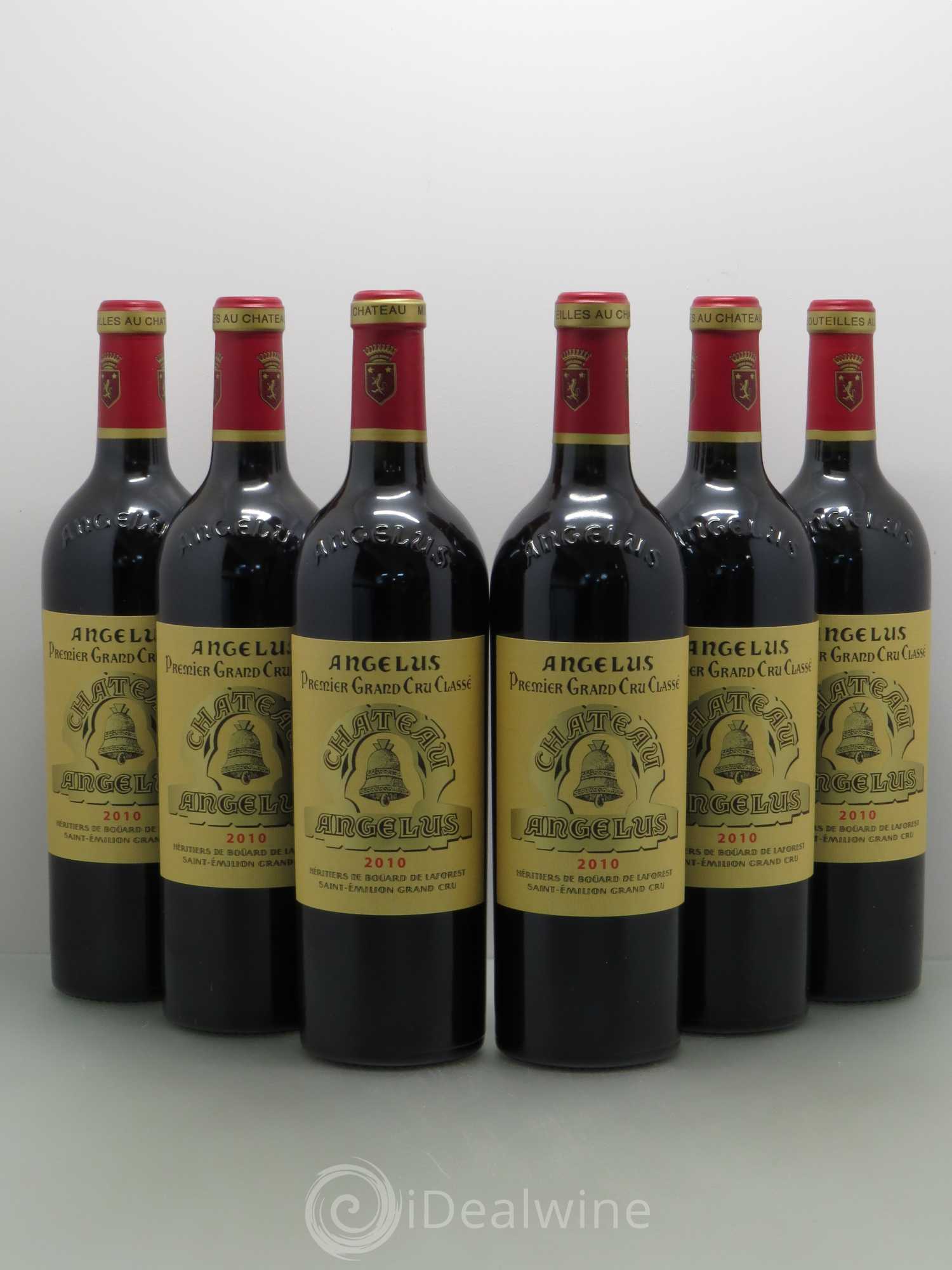 Château Angélus 1er Grand Cru Classé A 2010 - Lot de 6 bouteilles - 0