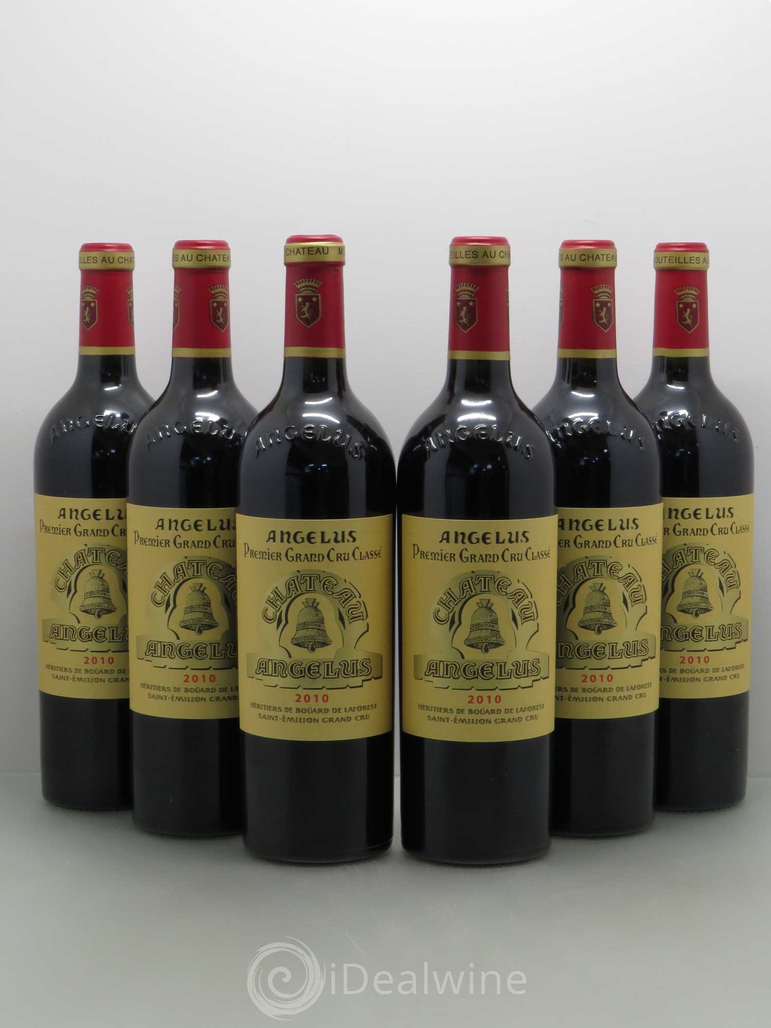 Château Angélus 1er Grand Cru Classé A 2010 - Lot de 6 bouteilles - 0