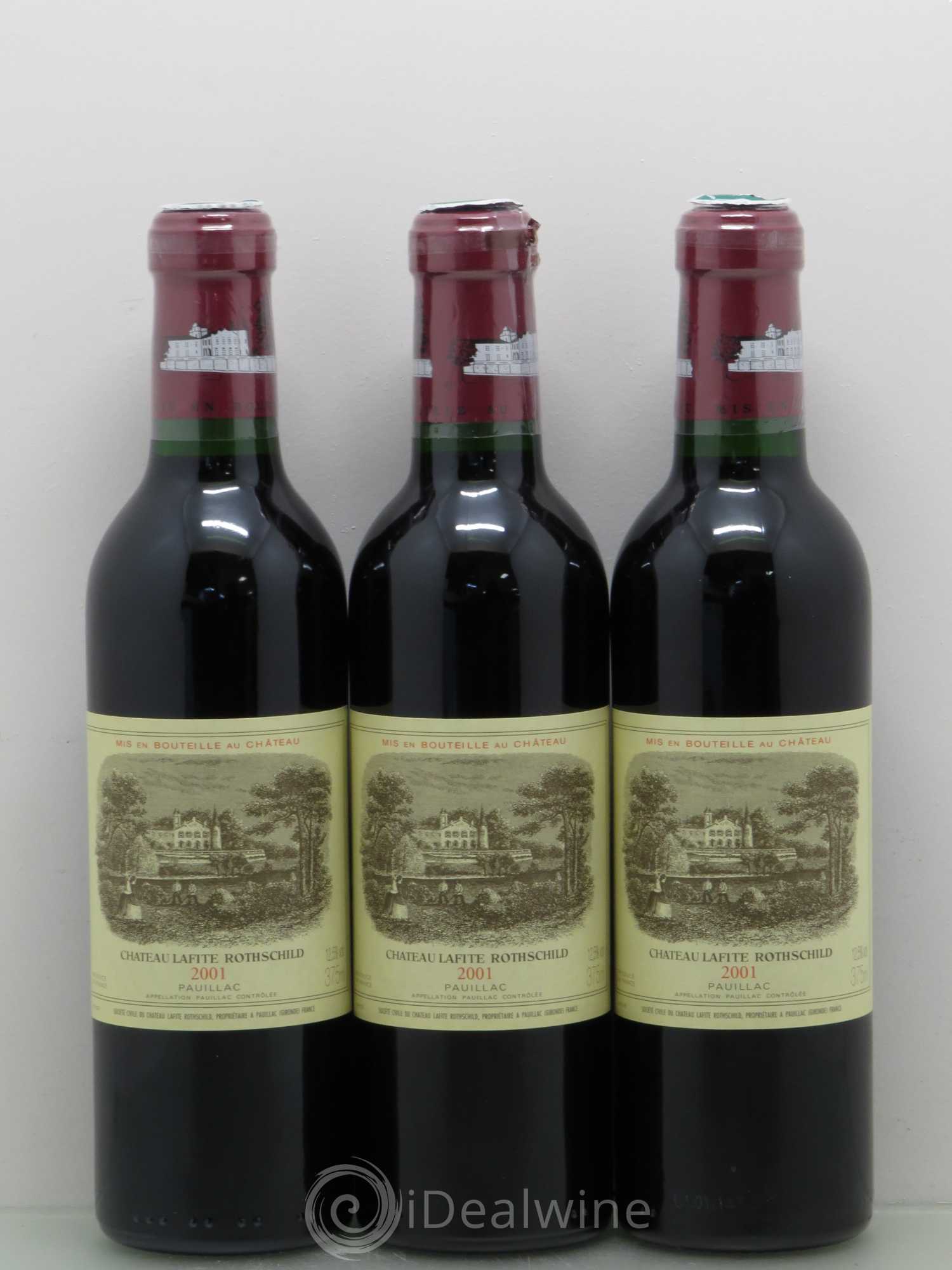 Château Lafite Rothschild 1er Grand Cru Classé 2001 - Lot de 24 demi bouteilles - 1