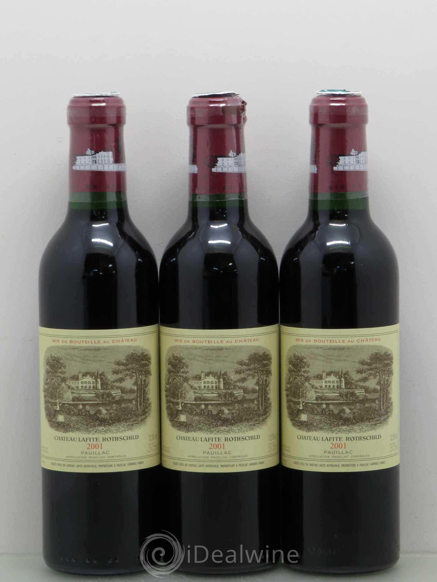 Château Lafite Rothschild 1er Grand Cru Classé 2001 - Lot de 24 demi bouteilles - 2