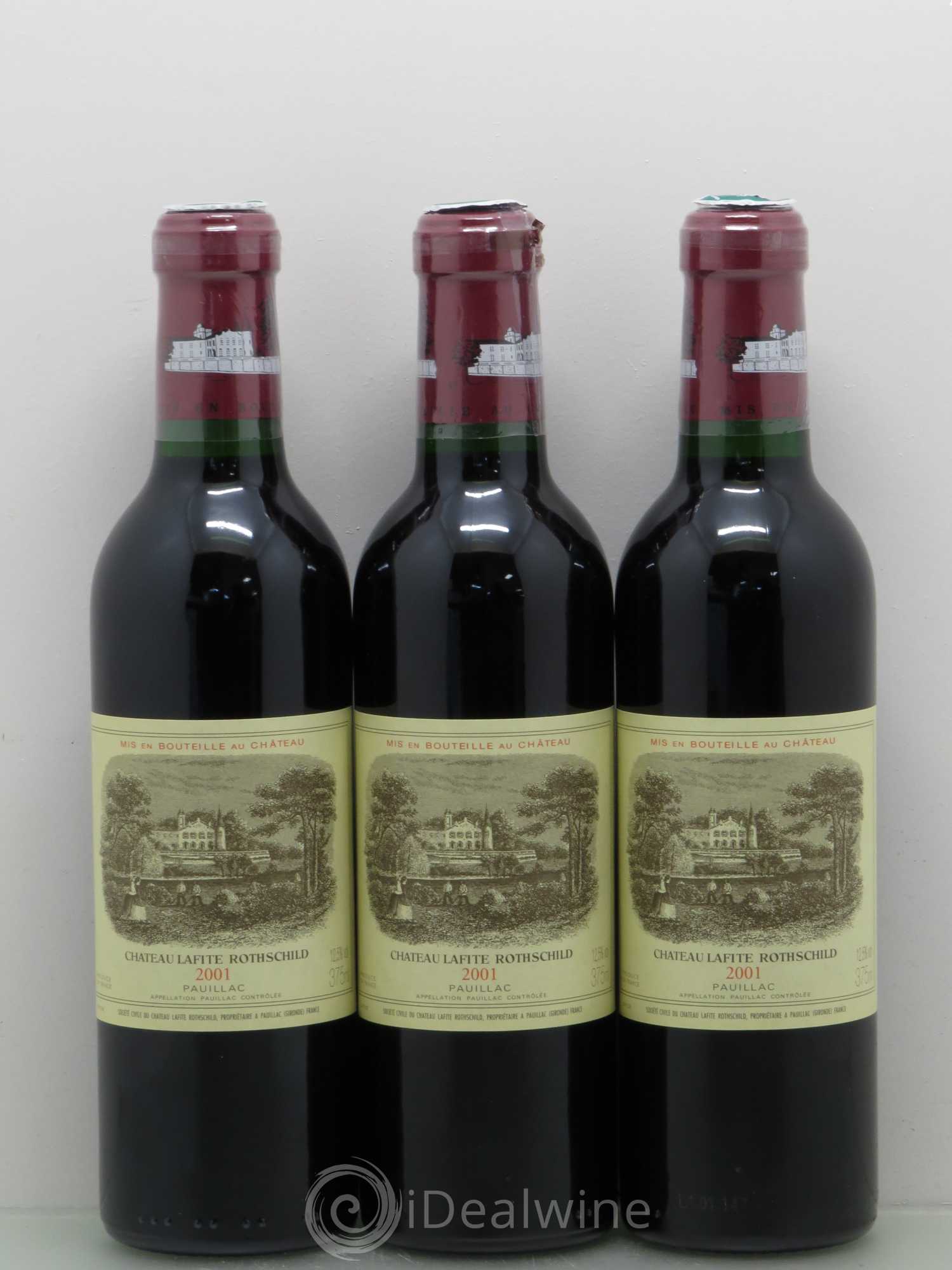 Château Lafite Rothschild 1er Grand Cru Classé 2001 - Lot de 24 demi bouteilles - 6