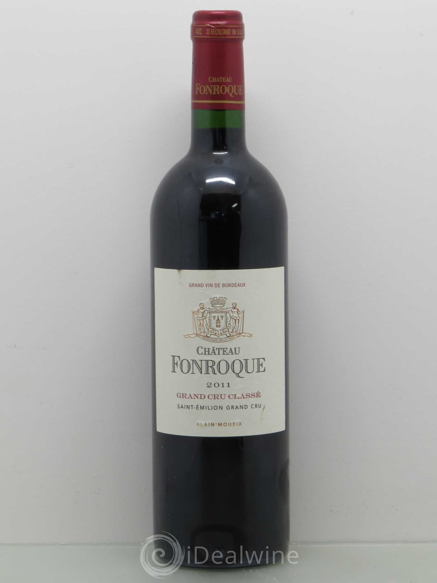Château Fonroque Grand Cru Classé 2011 - Lot de 1 bouteille - 0