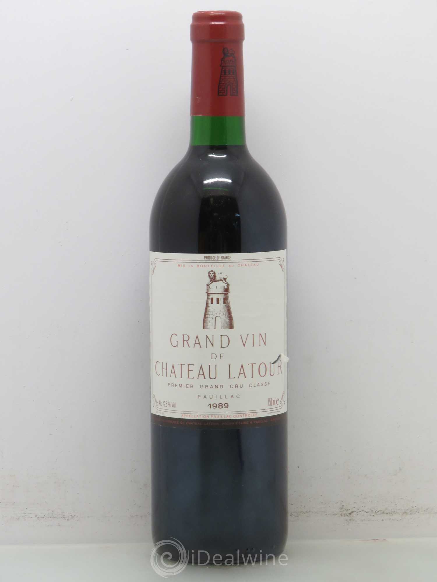 Château Latour 1er Grand Cru Classé 1989 - Lot de 1 bouteille - 0