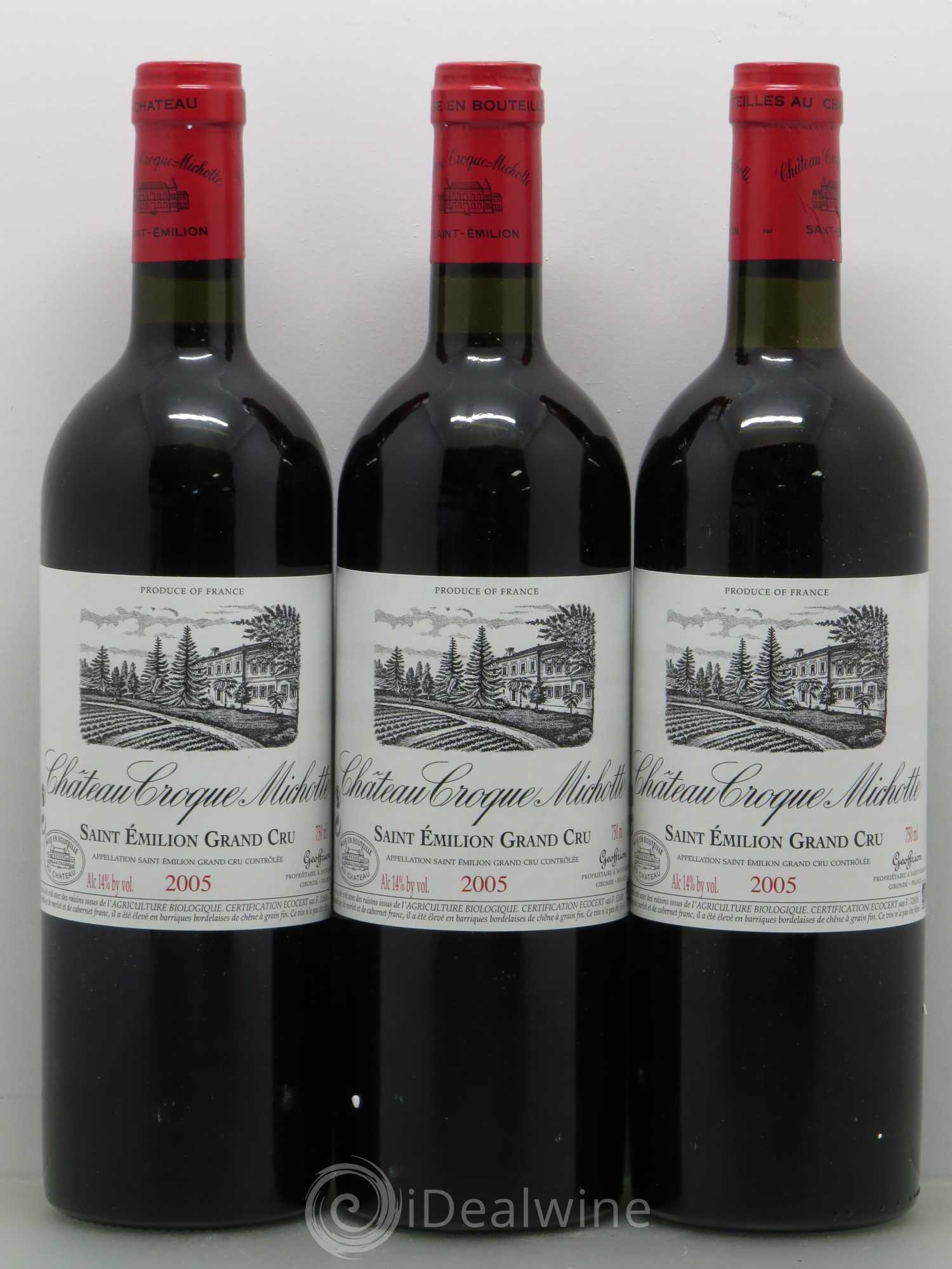 Château Croque Michotte 2005 - Lot de 12 bouteilles - 1