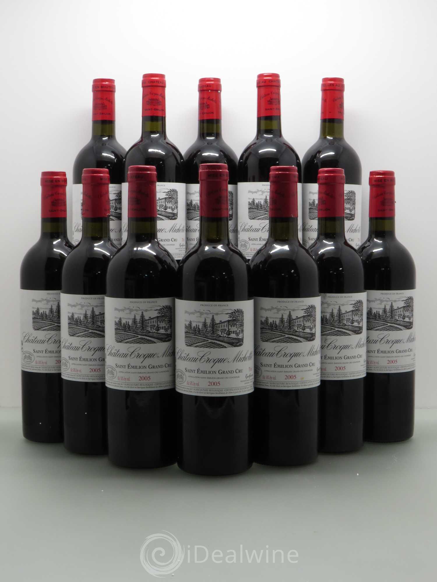 Château Croque Michotte 2005 - Lot de 12 bouteilles - 0