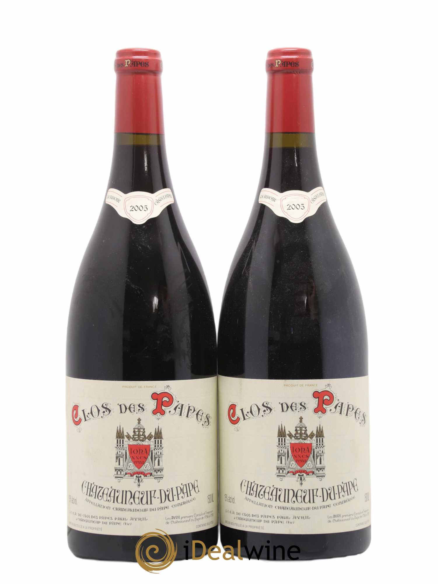 Châteauneuf-du-Pape Clos des Papes - Paul Avril 2005 - Lot de 2 magnums - 0