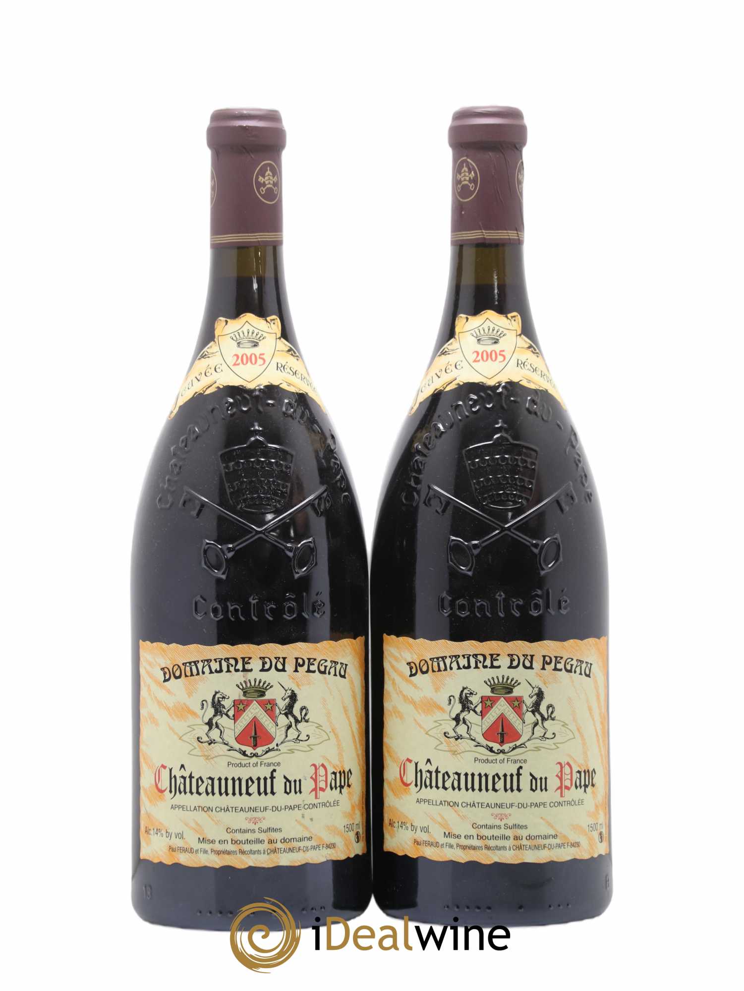 Châteauneuf-du-Pape Domaine du Pégau Cuvée Réservée Paul et Laurence Féraud 2005 - Lot de 2 magnums - 0