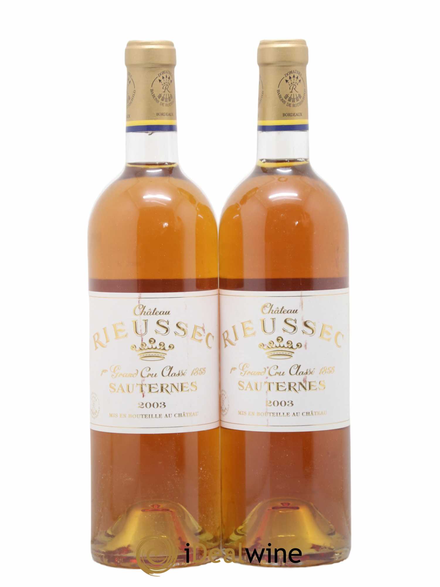 Château Rieussec 1er Grand Cru Classé 2003 - Lotto di 2 bottiglie - 0
