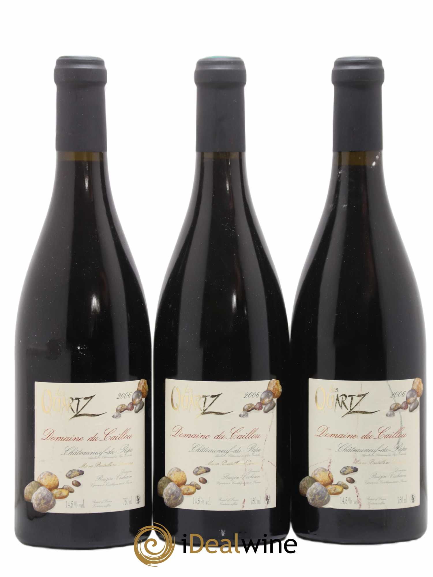 Châteauneuf-du-Pape Les Quartz Clos du Caillou 2006 - Lot de 3 bouteilles - 0