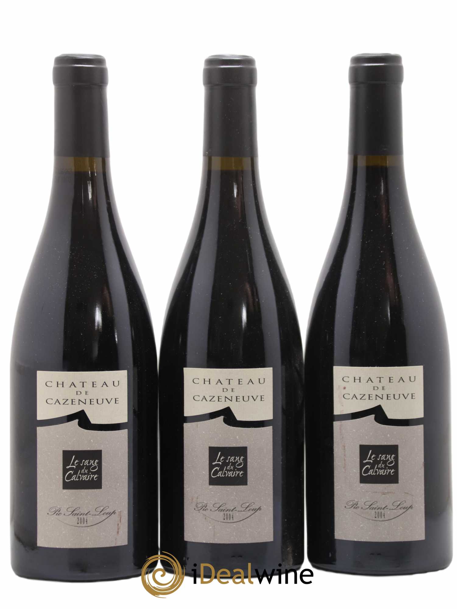 Coteaux du Languedoc Pic St Loup Le Sang Du Calvaire Château de Cazeneuve 2004 - Posten von 3 Flaschen - 0