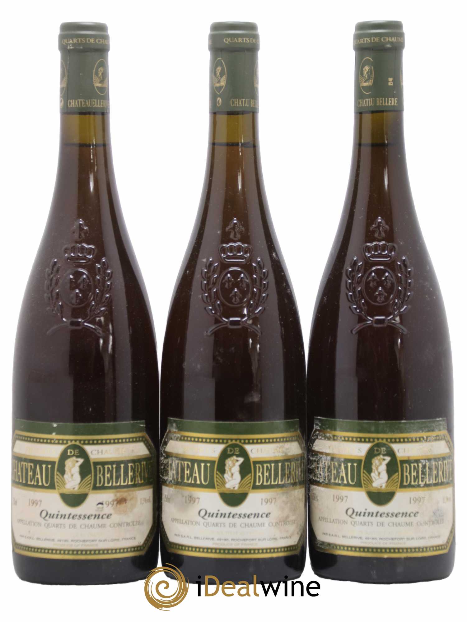 Quarts de Chaume Cuvée Quintessence Château de Bellerive 1997 - Lotto di 3 bottiglie - 0