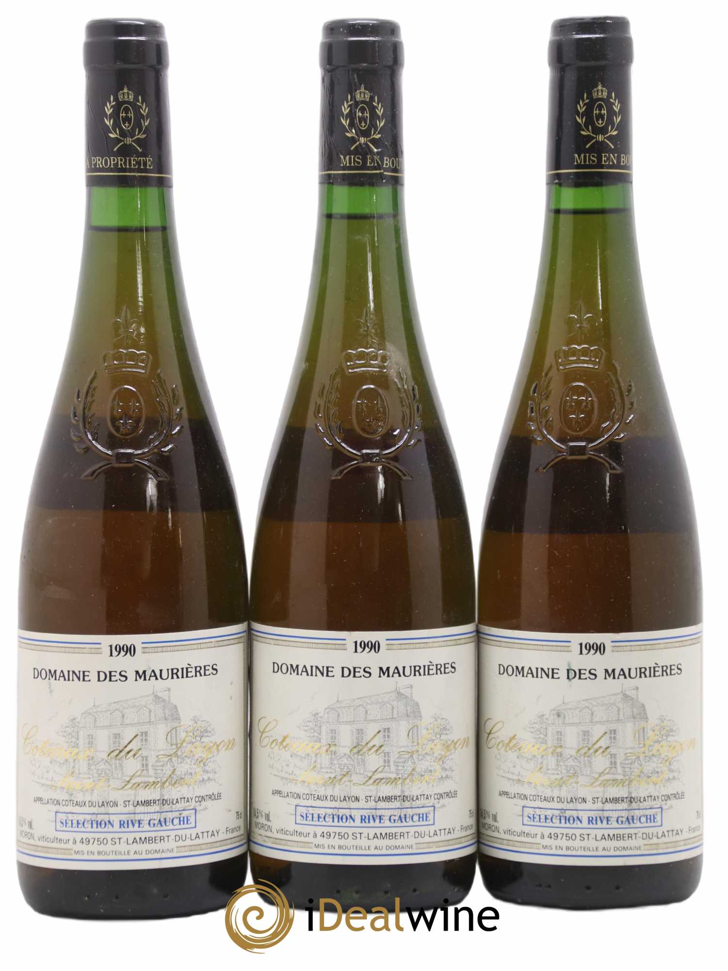 Coteaux du Layon St Lambert Rive Gauche Domaine des Maurières 1990 - Lotto di 3 bottiglie - 0