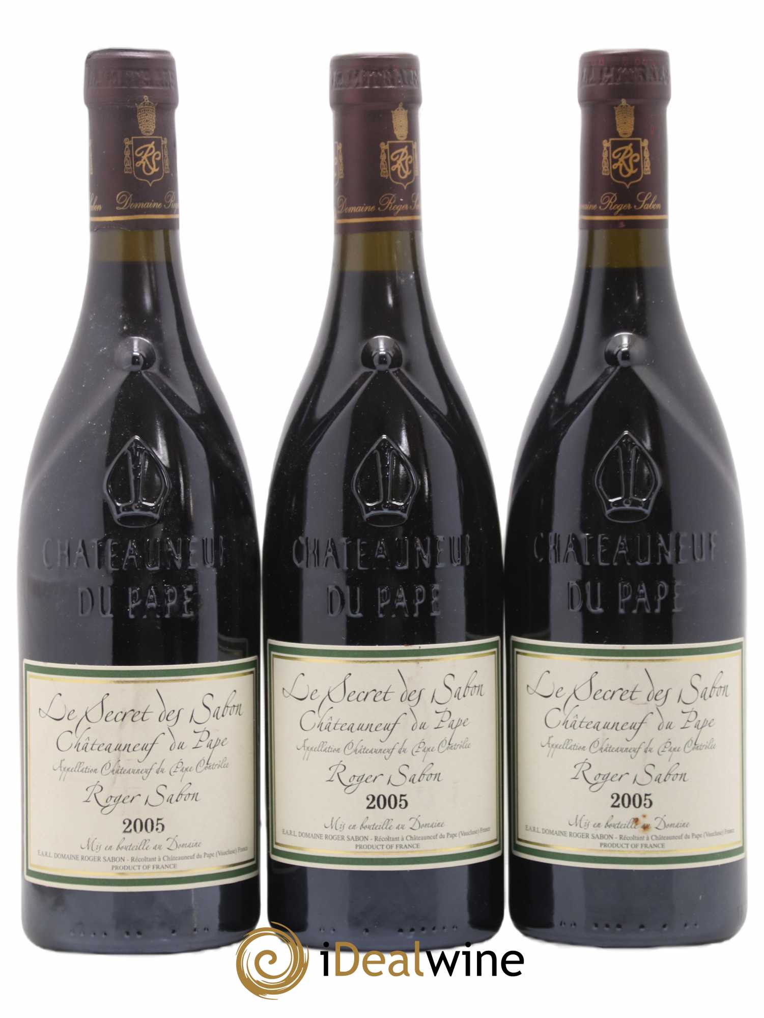 Châteauneuf-du-Pape Le Secret des Sabon Domaine Roger Sabon 2005 - Lot de 3 bouteilles - 0