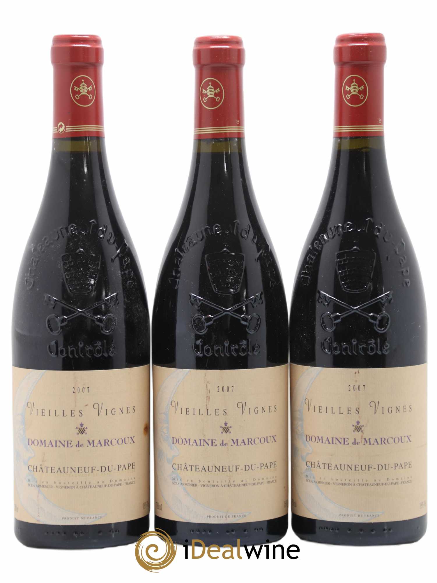 Châteauneuf-du-Pape Vieilles Vignes Marcoux (Domaine de) 2007 - Lot de 3 bouteilles - 0